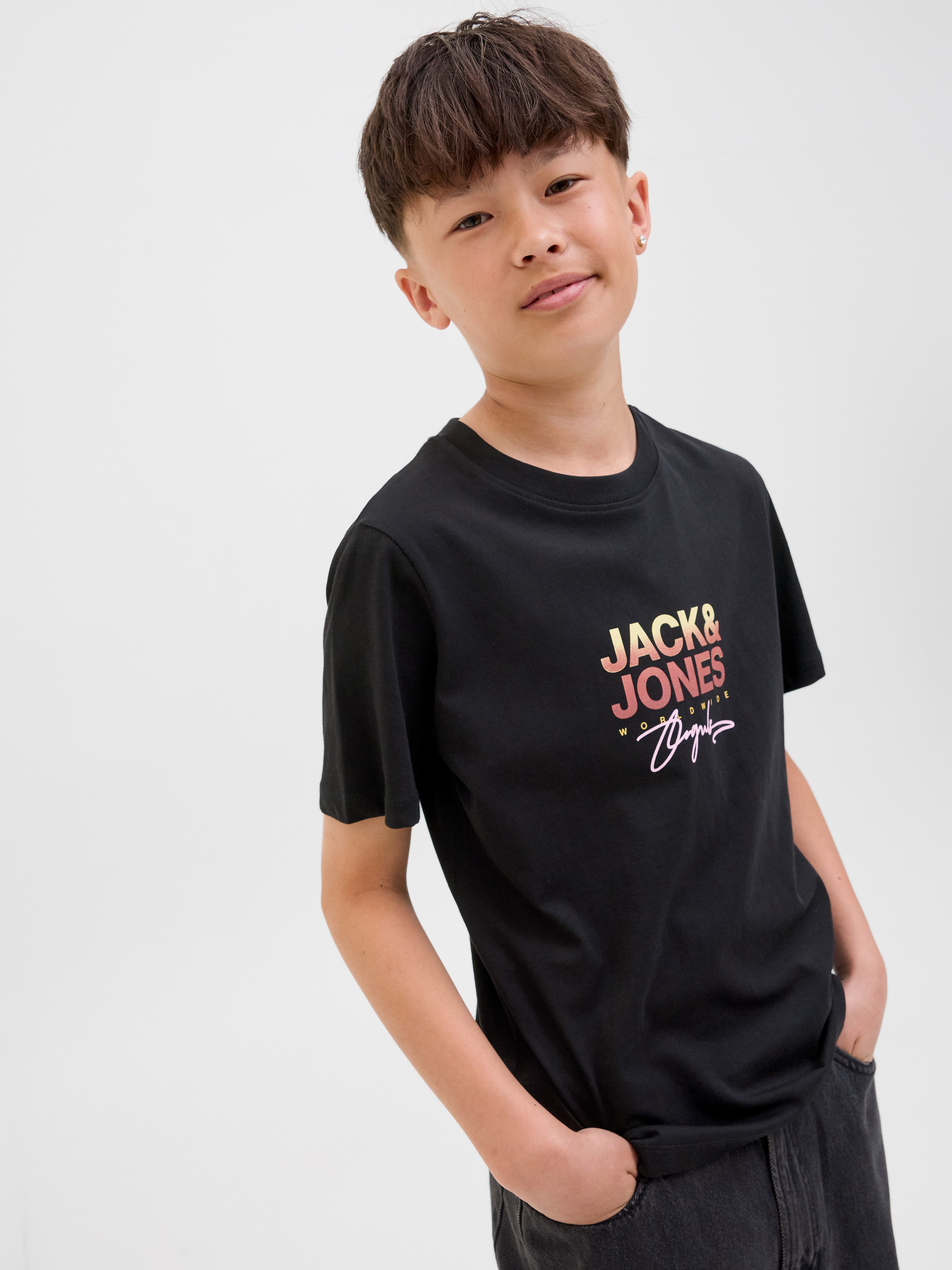 Jack & Jones Junior T-shirt JORCANGGU met print en aangenaam draagcomfort