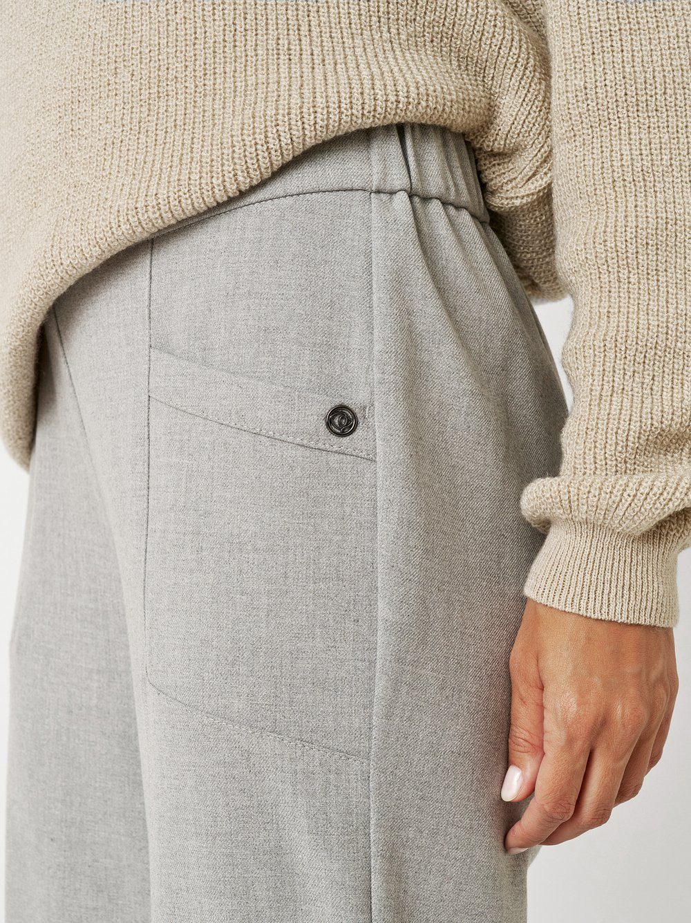 TONI Comfortbroek Sue Wide Chic 7/8 met elastische taille