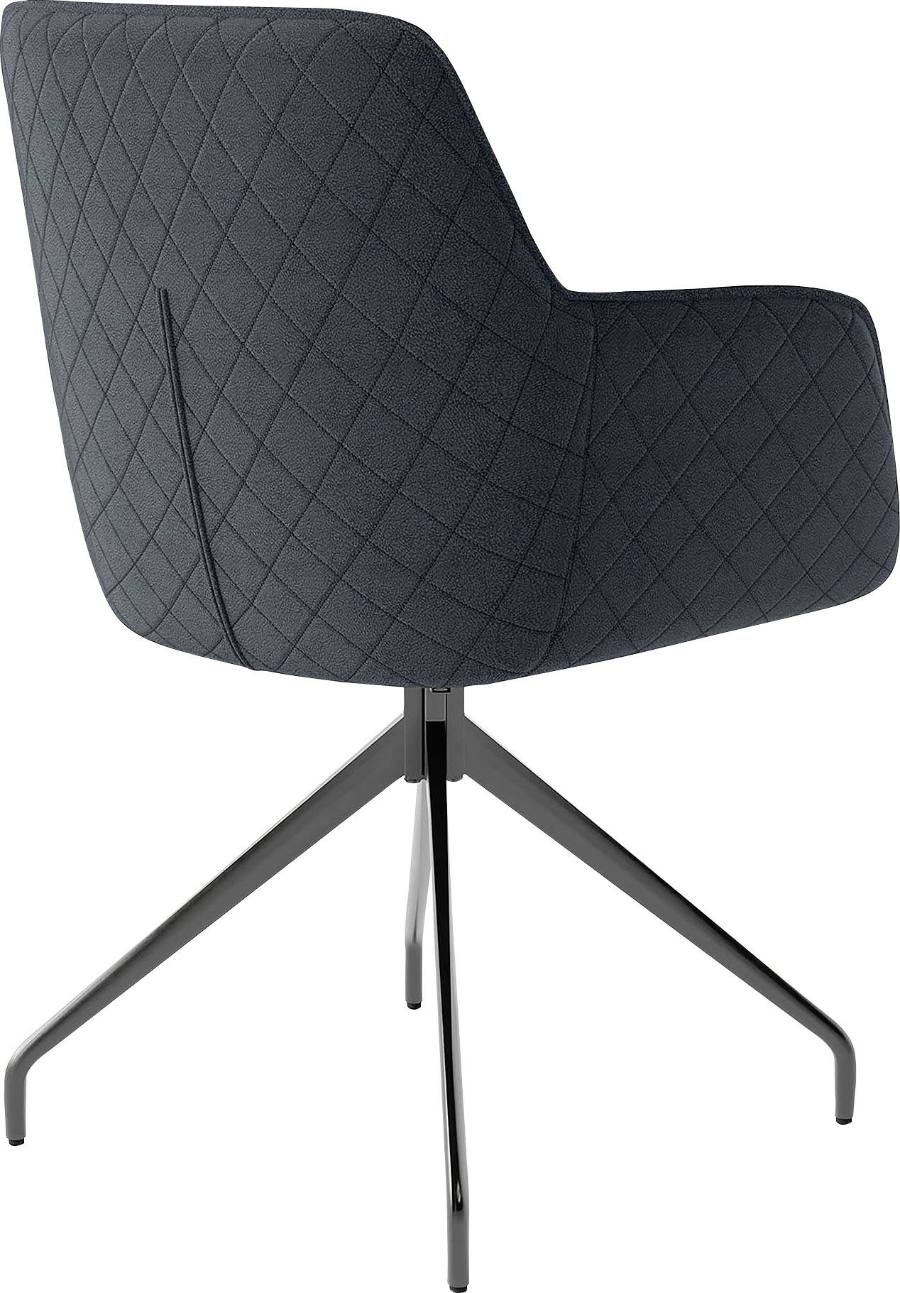 byLIVING Eetkamerstoel Memphis set van 2, zacht verdikt met eersteklas imitatieleer, draaibaar (set, 2 stuks)