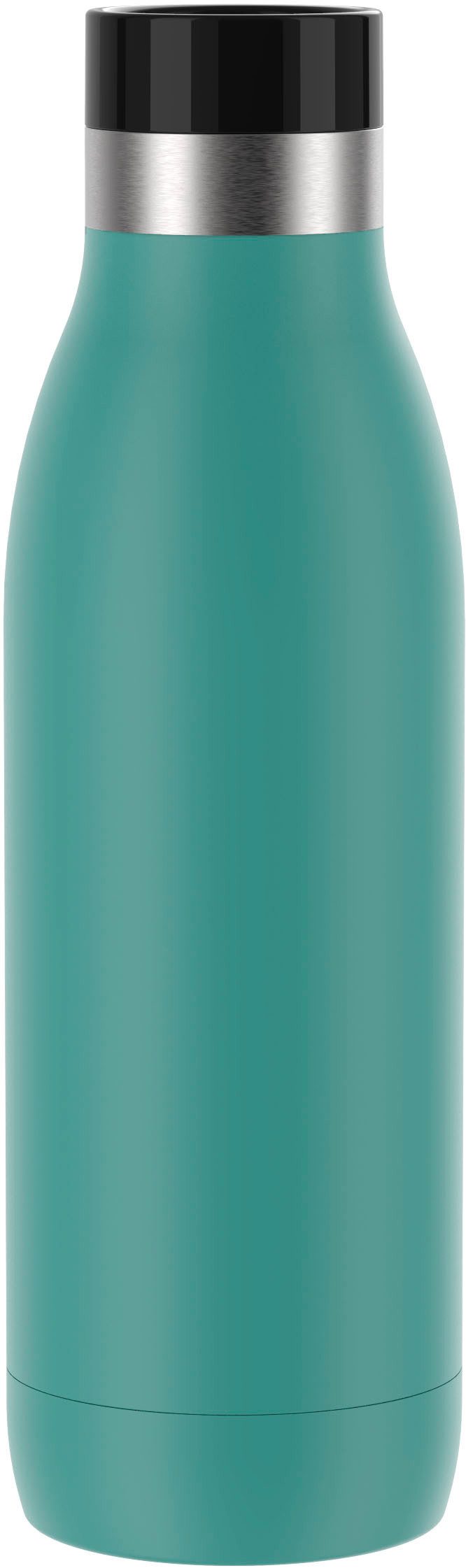Emsa Thermosfles Drinkfles Bludrop Roestvrij staal, Quick-Press deksel, 360° drinkplezier, 12 uur warm/24 uur koel (1-delig)