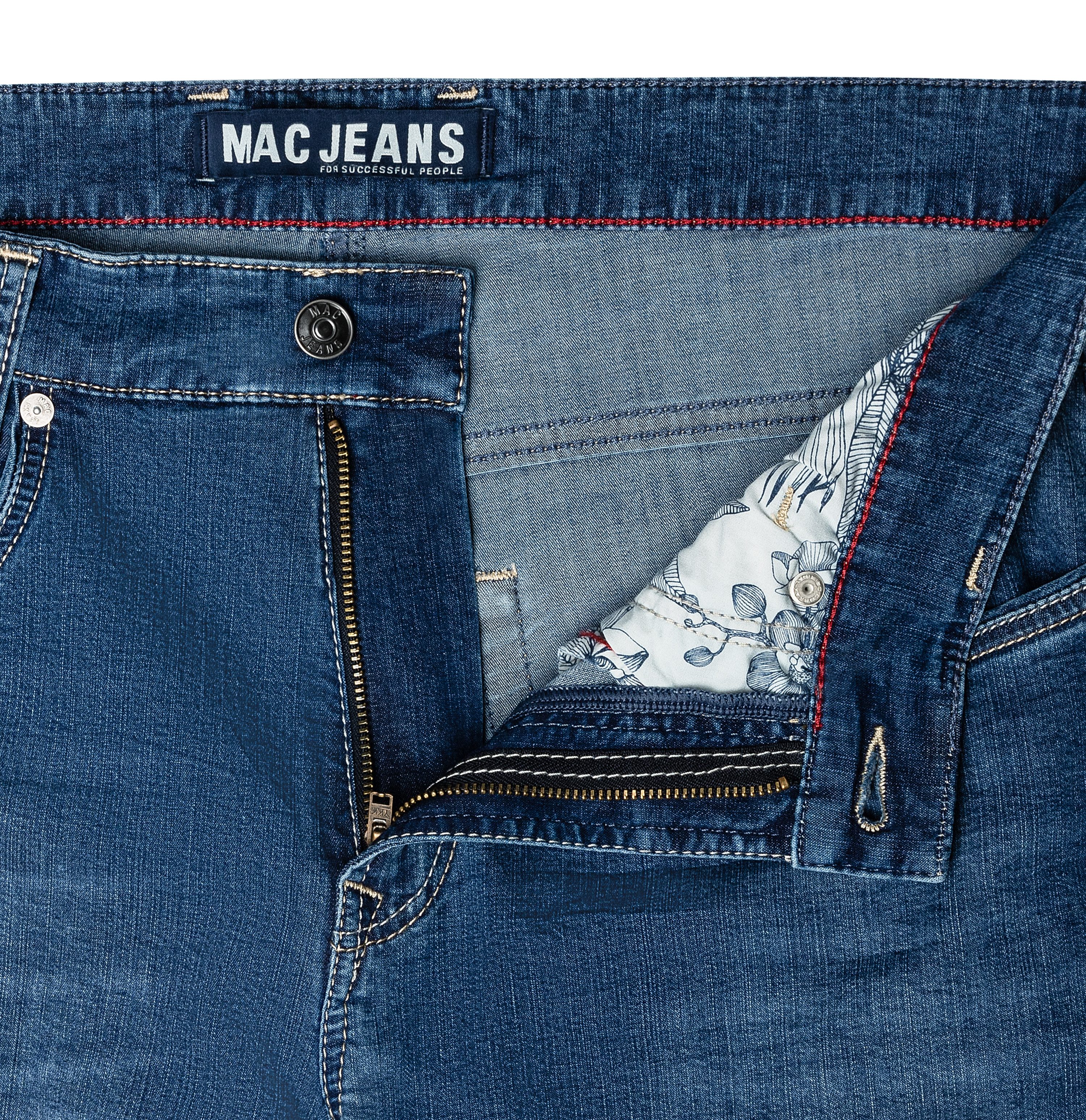 MAC Slim fit jeans Arne-Pipe light smalle figuuraccentuerende snit