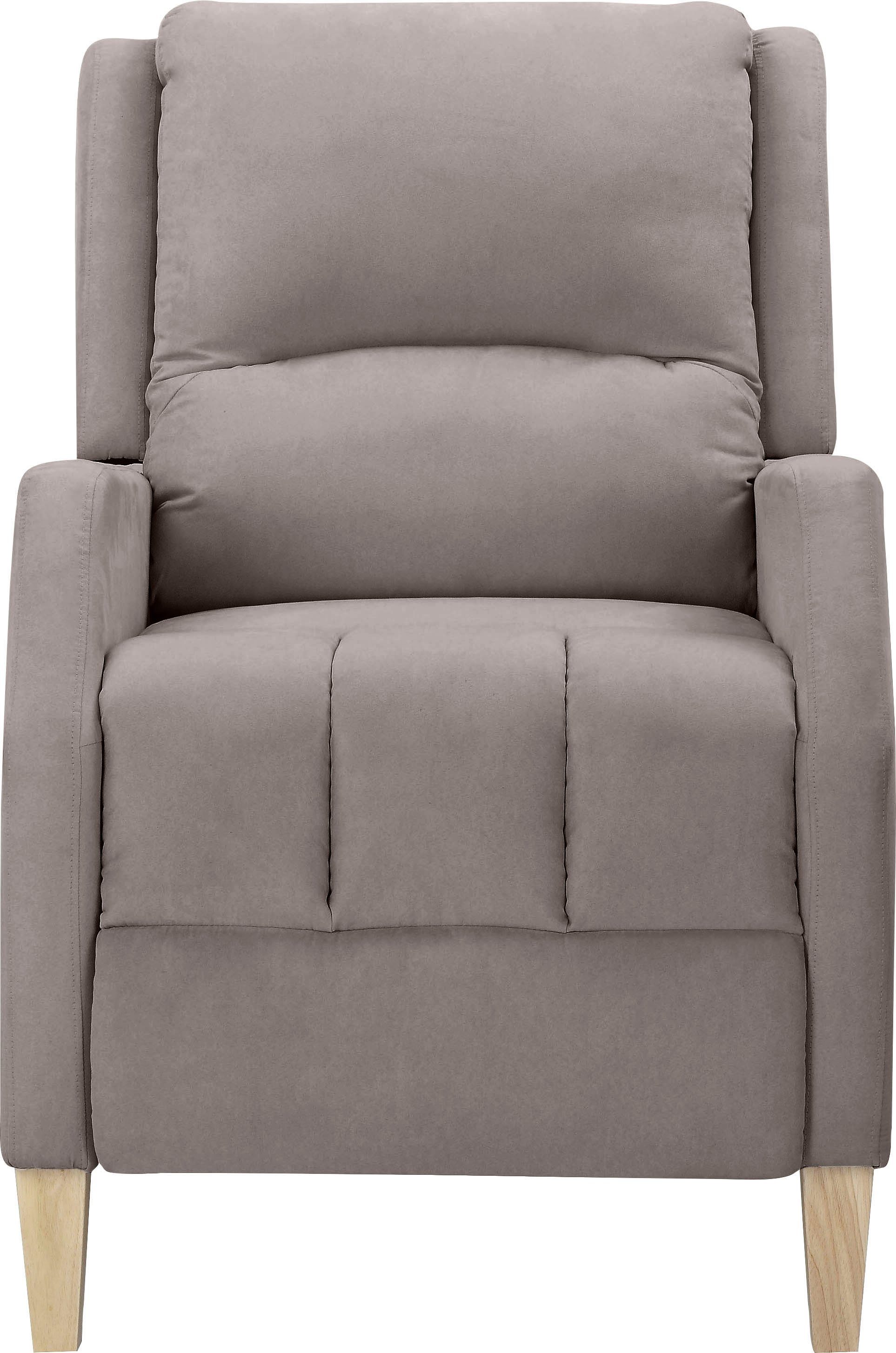 Home affaire Relaxfauteuil Tholey, TV-fauteuil, met Slaapfunctie met verstelling, zit en rug gepolsterd, zithoogte 51 cm (1 stuk)