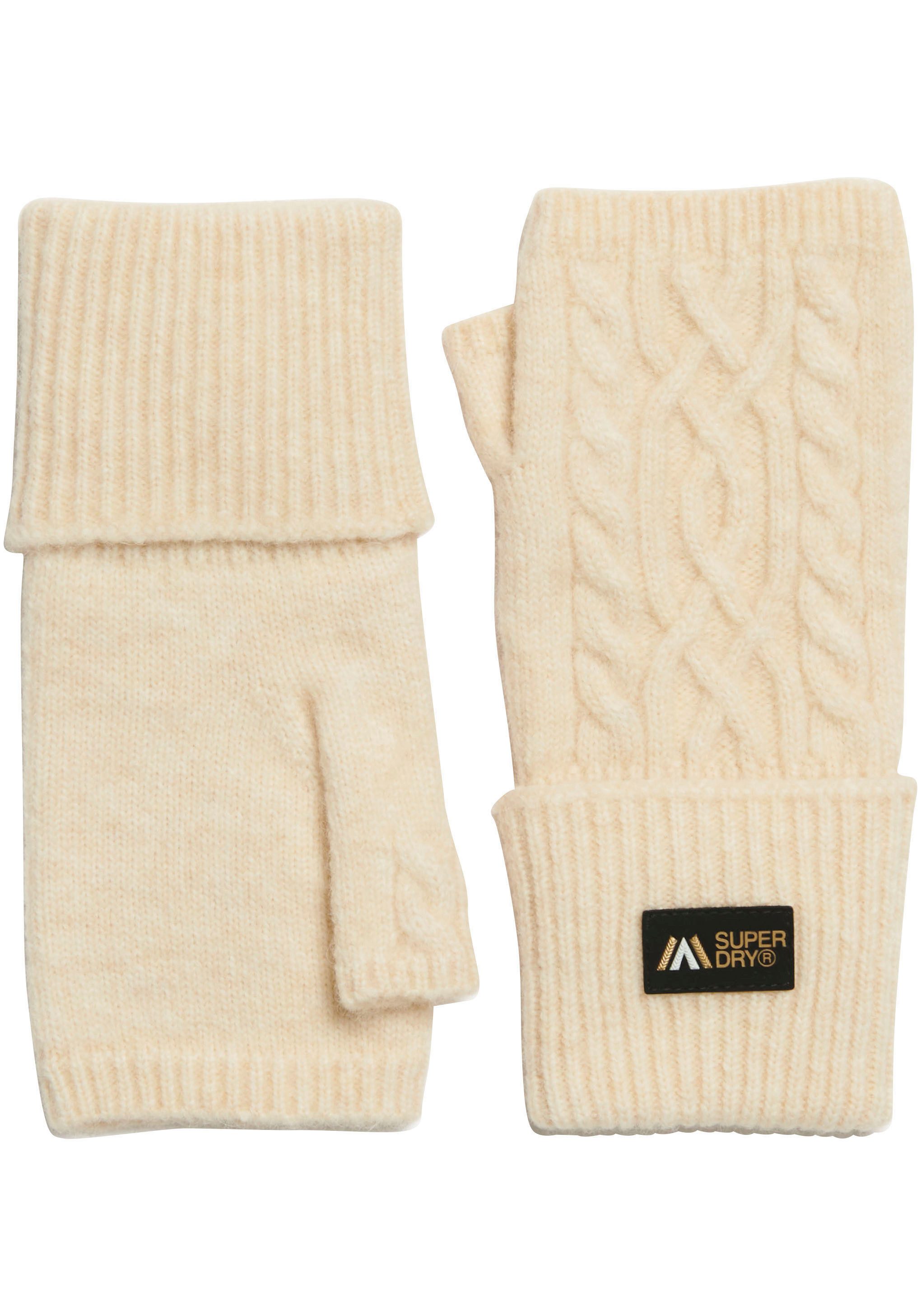 Superdry Gebreide handschoenen CABLE LUXE HANDWARMERS