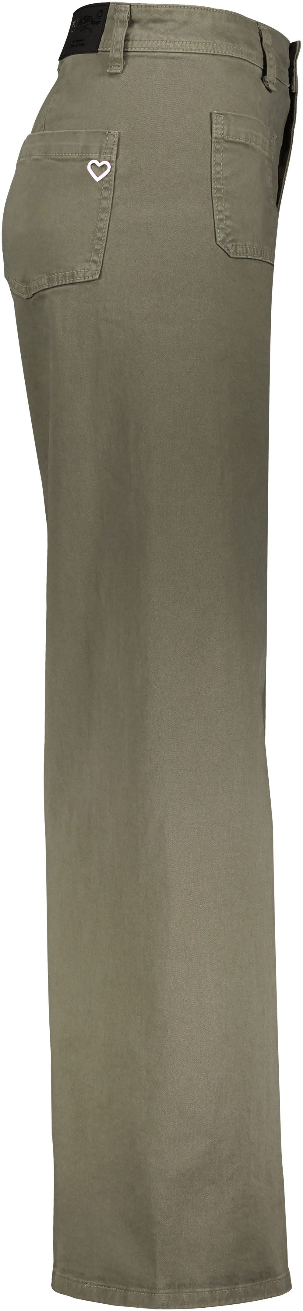 Please Jeans Broek met wijde pijpen van hoogwaardige katoenmix met stretch