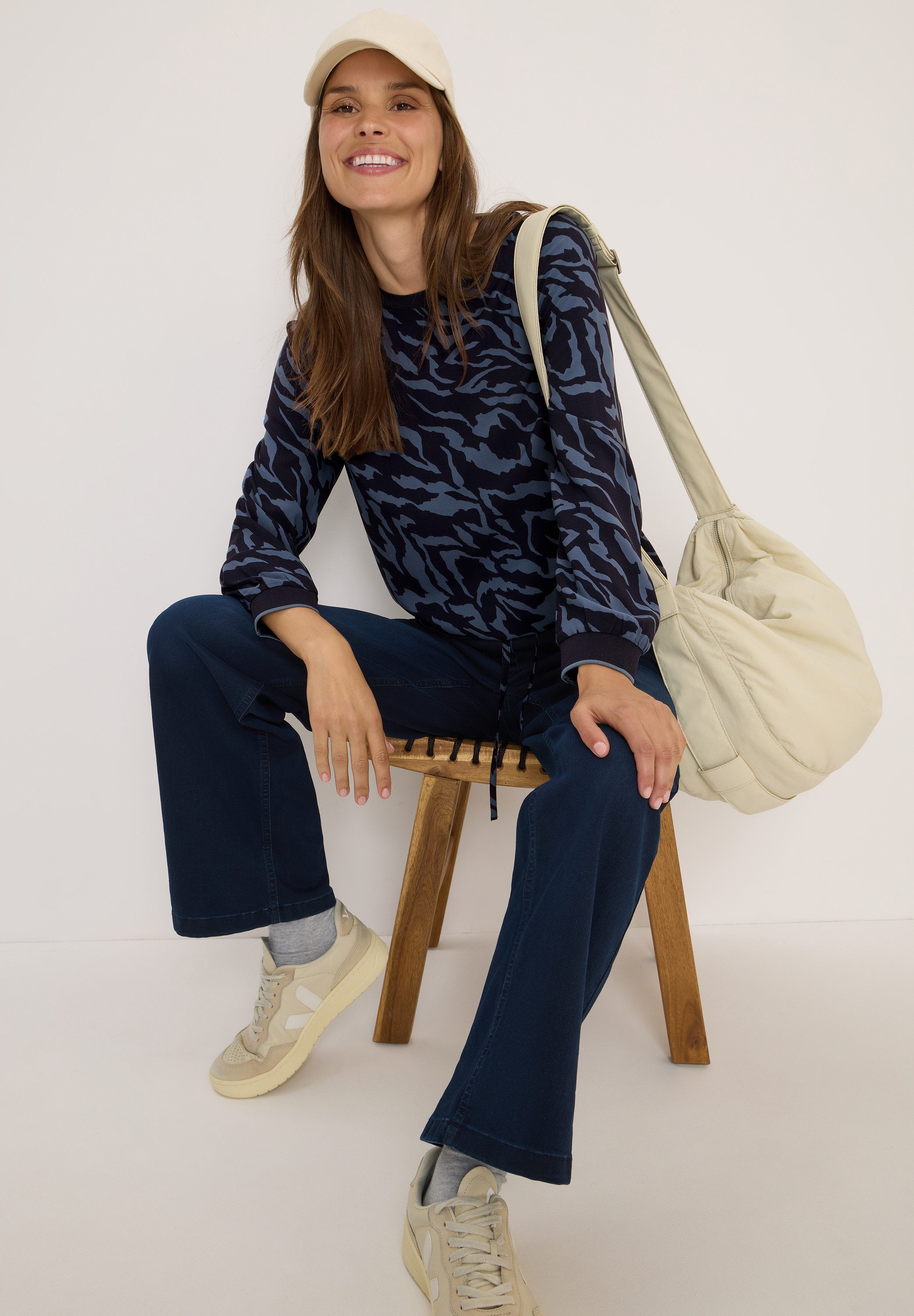 Cecil Blouse met lange mouwen met print all-over