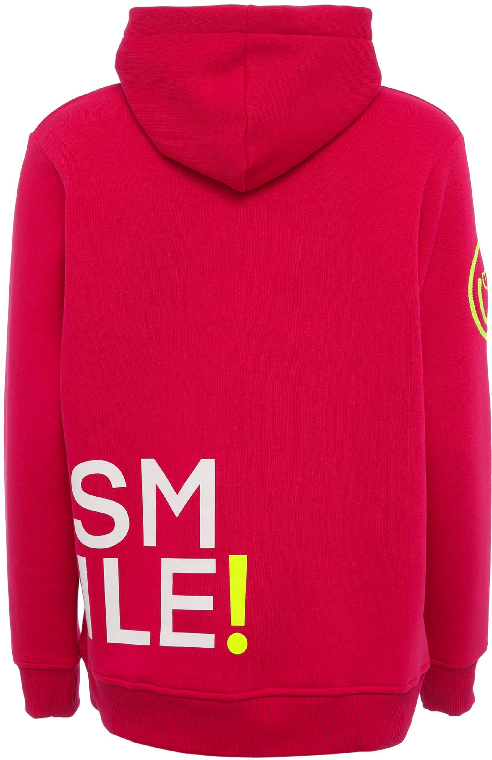 Zwillingsherz Hoodie Alissa met smile-print