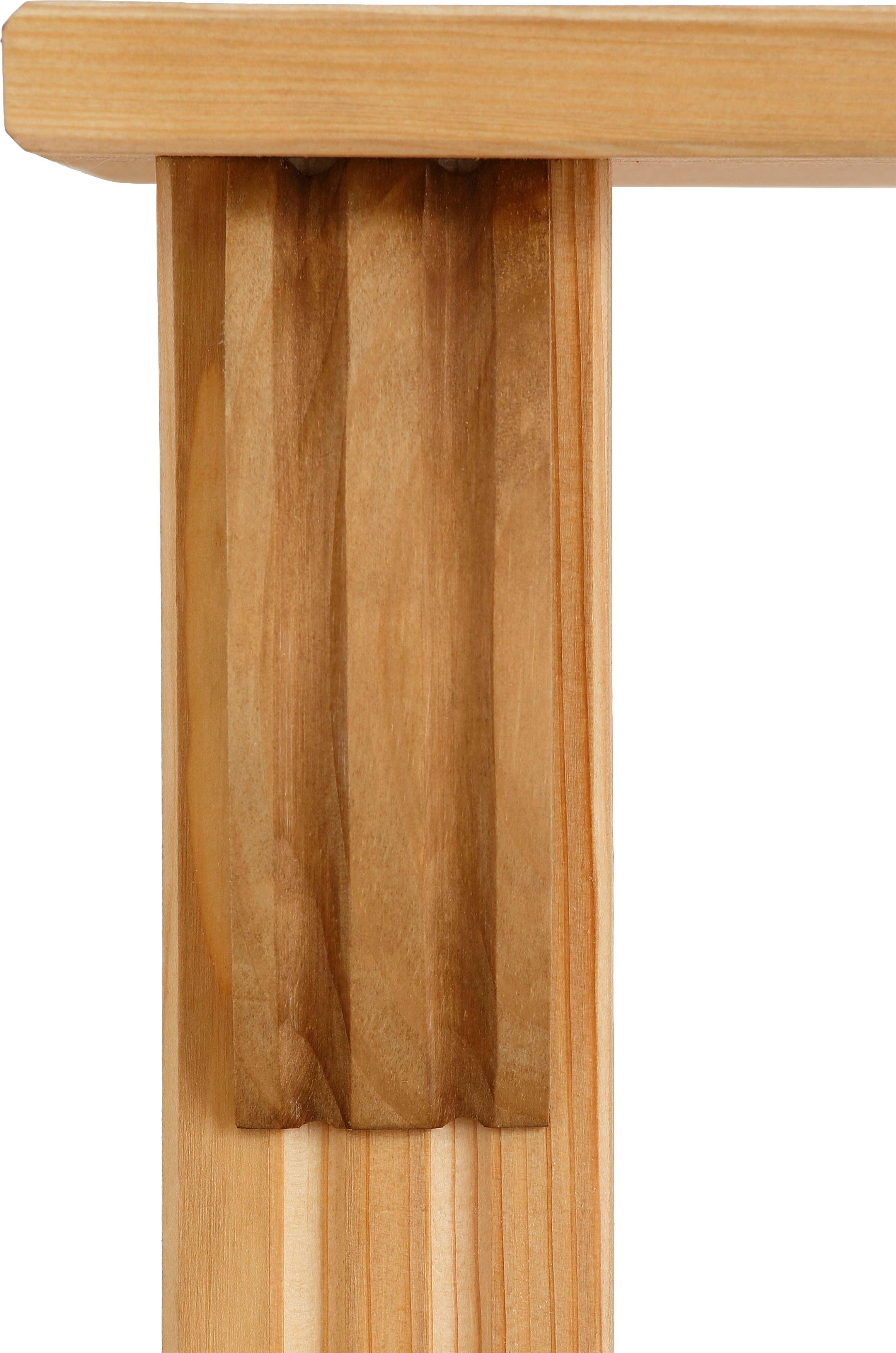 Home affaire Bureau Teresa Computertafel met lades, massief hout, breedte 120 cm