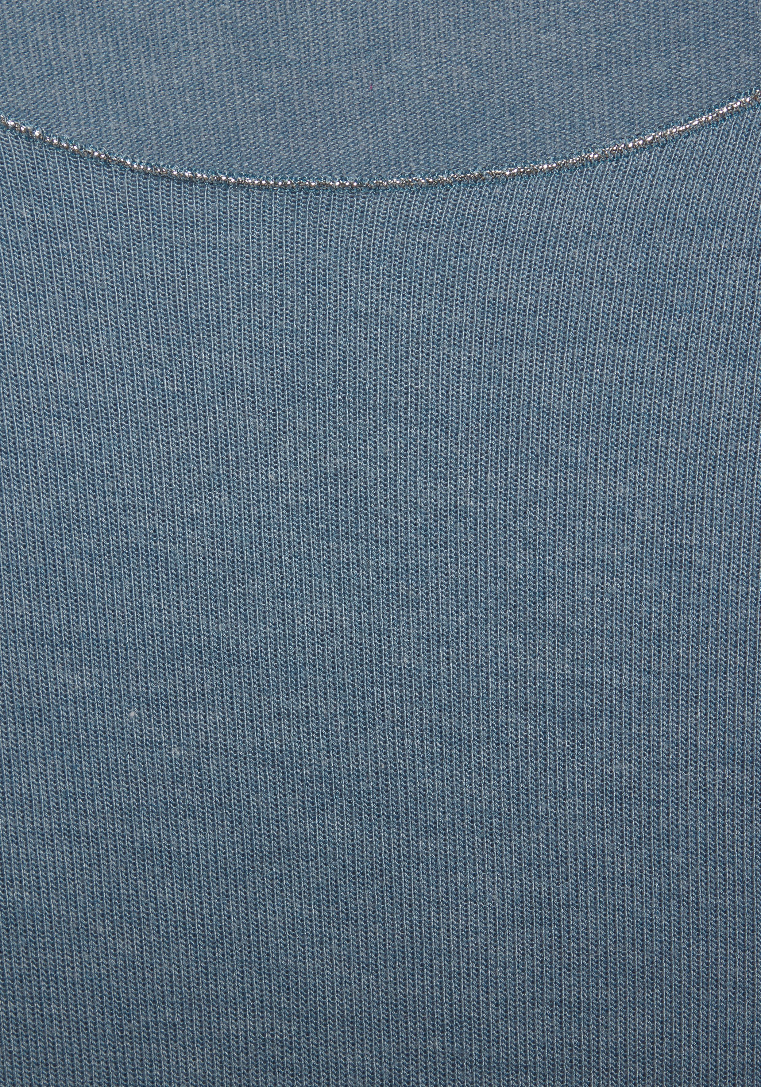 Lascana Shirt met lange mouwen Met fijne glinsterende afwerking