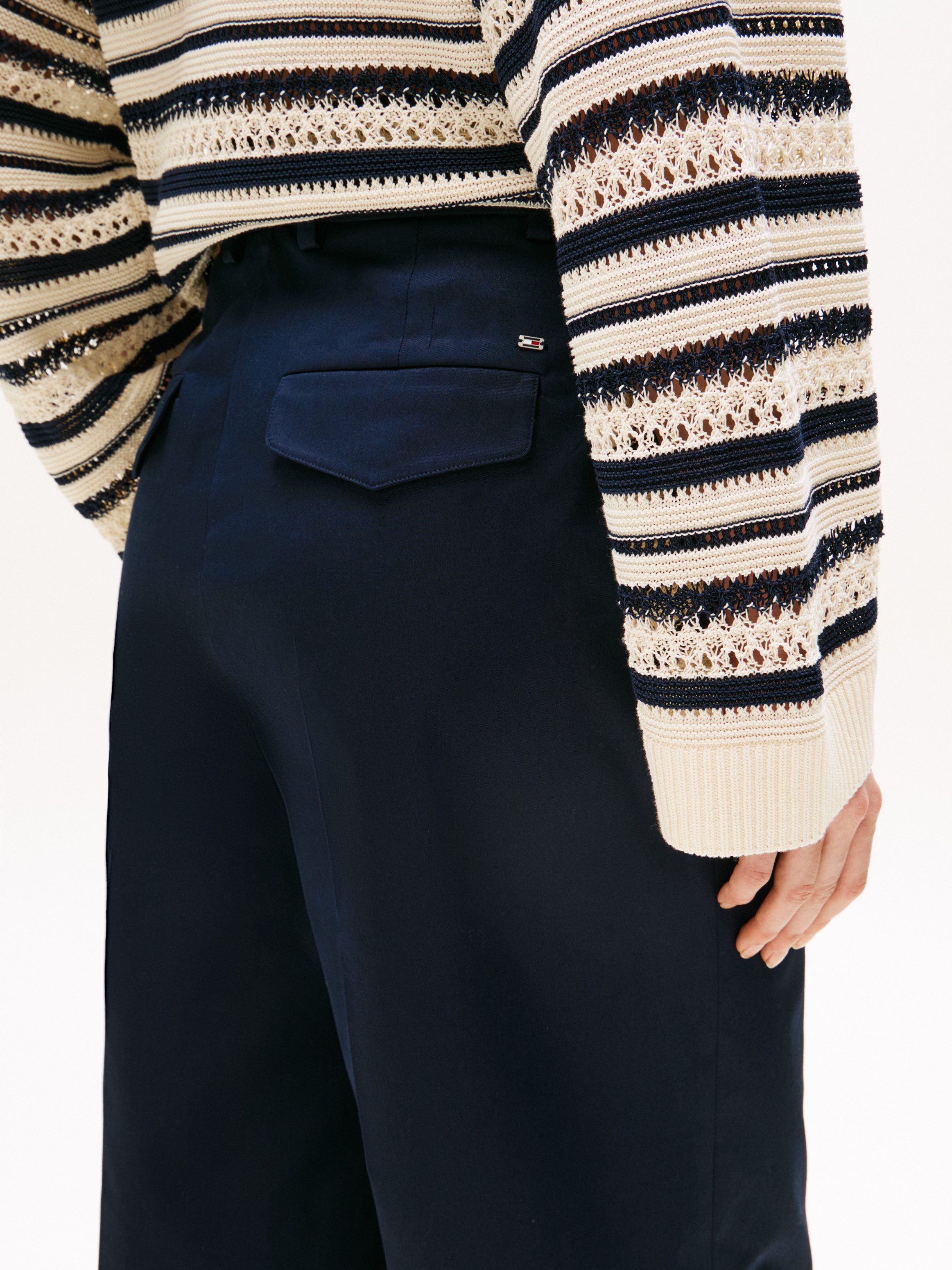 Tommy Hilfiger Chino COTTON WIDE LEG ANKLE CHINO PANT