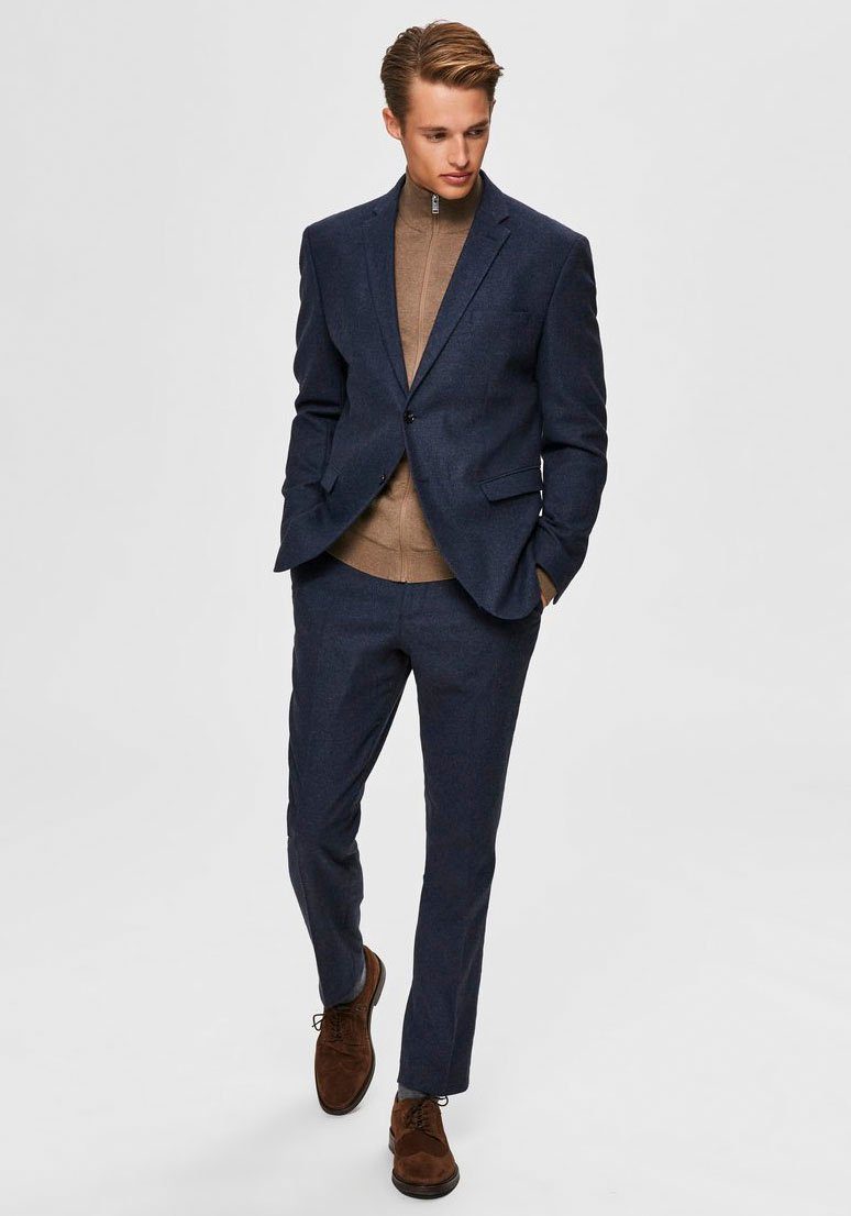 SELECTED HOMME Vest SLHBERG FULL ZIP CARDIGAN NOOS
