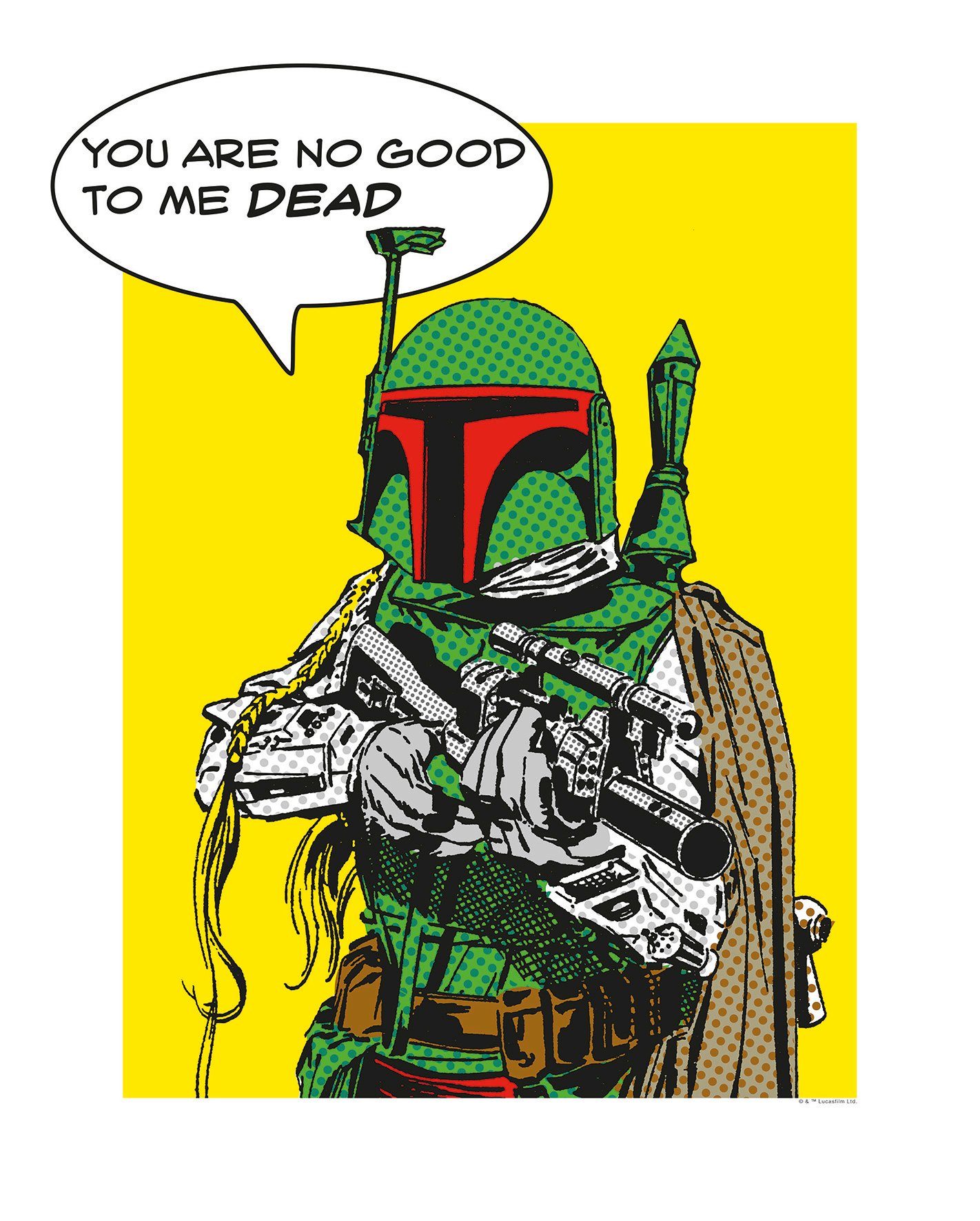 Komar Poster Star Wars Classic stripverhaal aandeel Boba_Fett