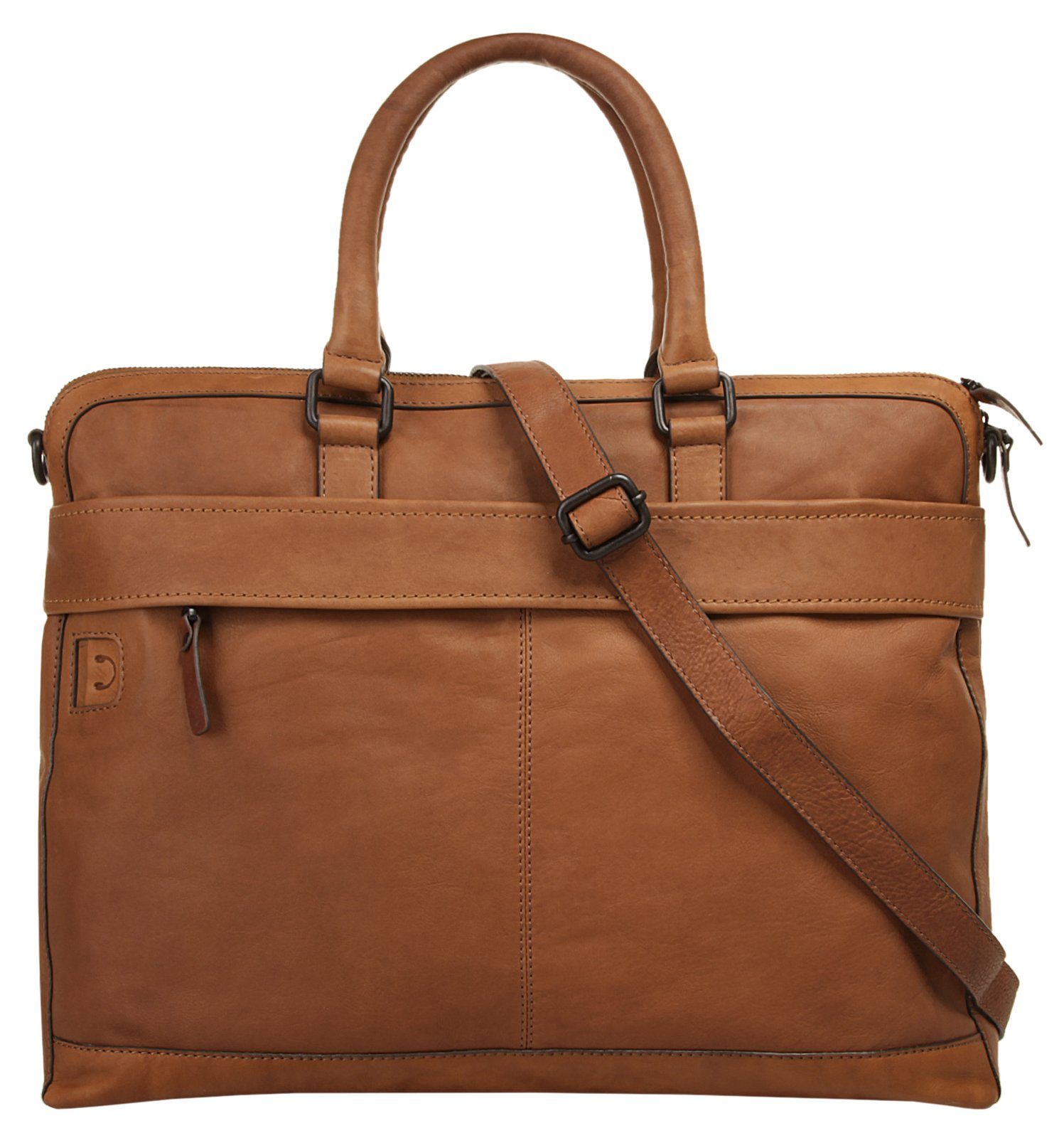X-Zone Aktetas echt leder unisex tassen maat onesize (40 x 35 x 4 cm - 5,5 l) bruin