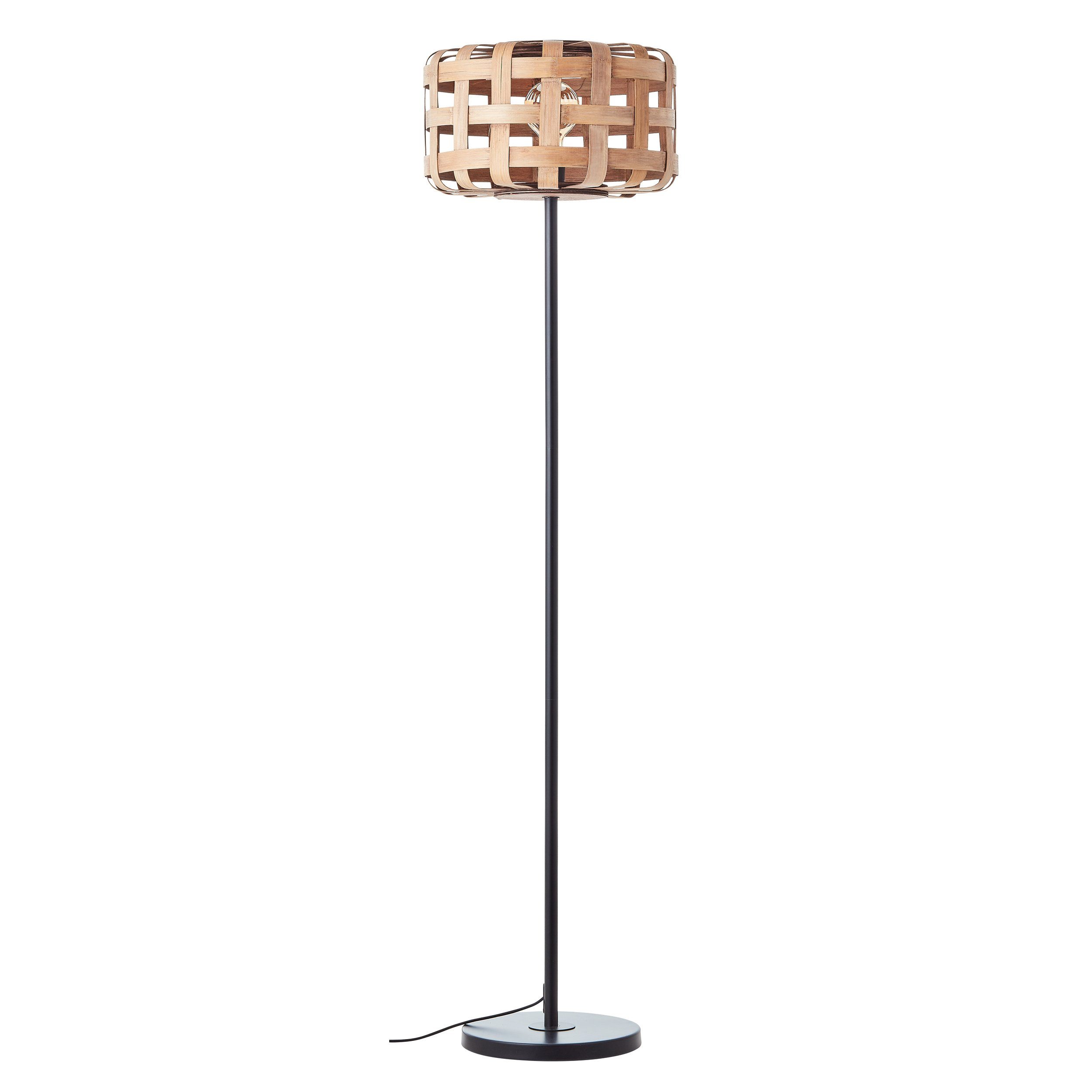 Brilliant Rotan vloerlamp Woodline 94525-09