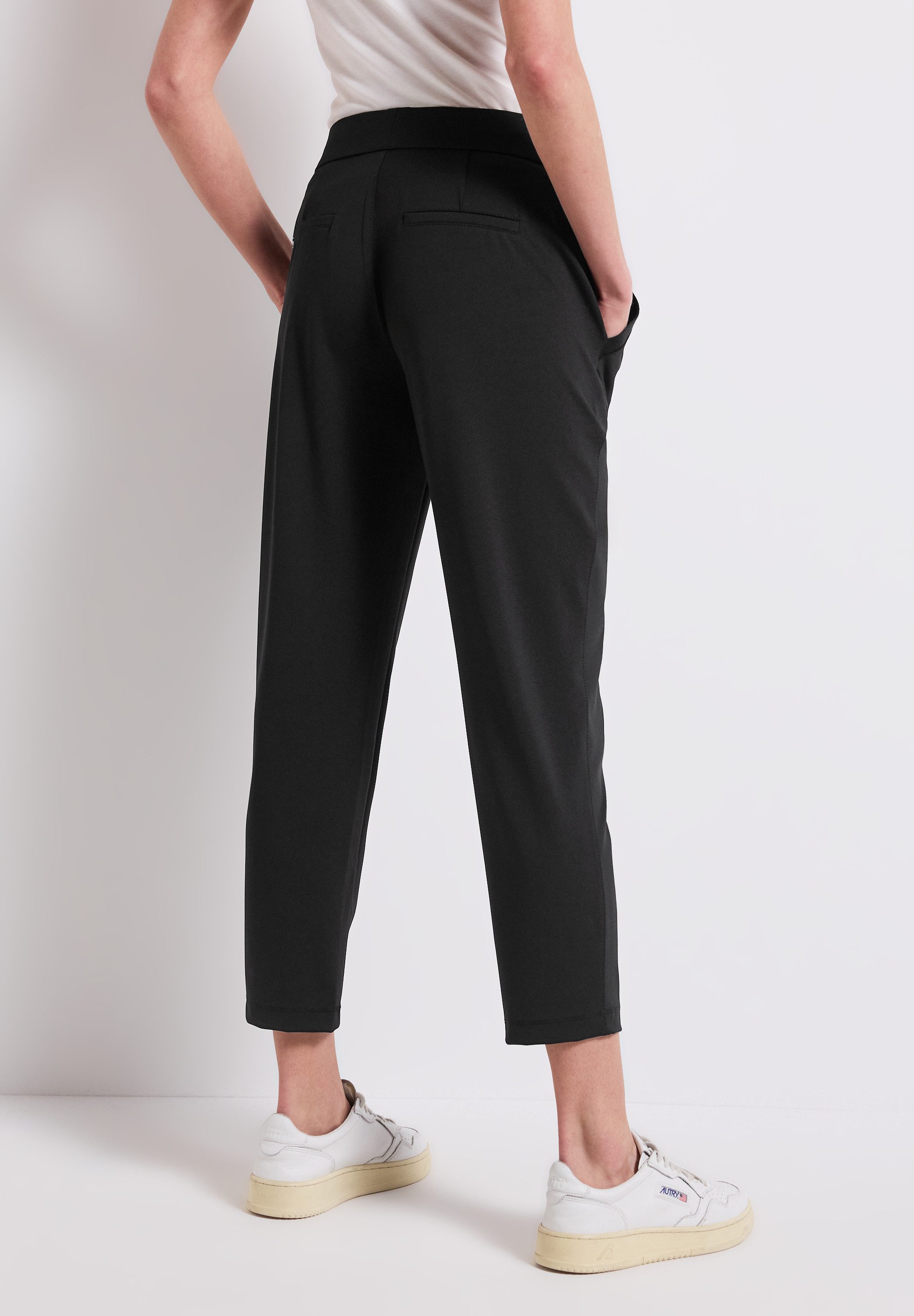 STREET ONE Stoffen broek Style Bonny met rijgkoord in de band