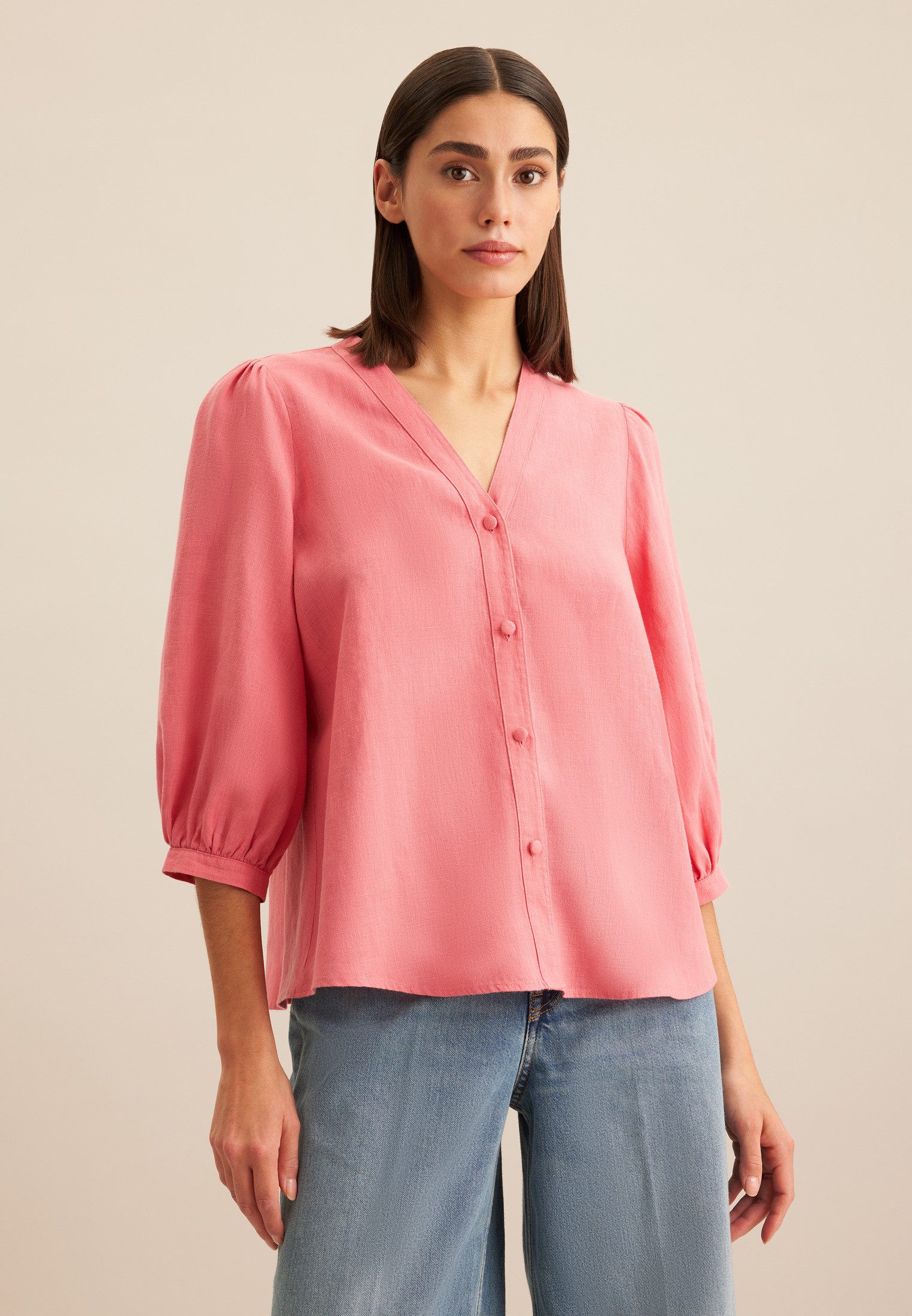 seidensticker Klassieke blouse Zwarte roos