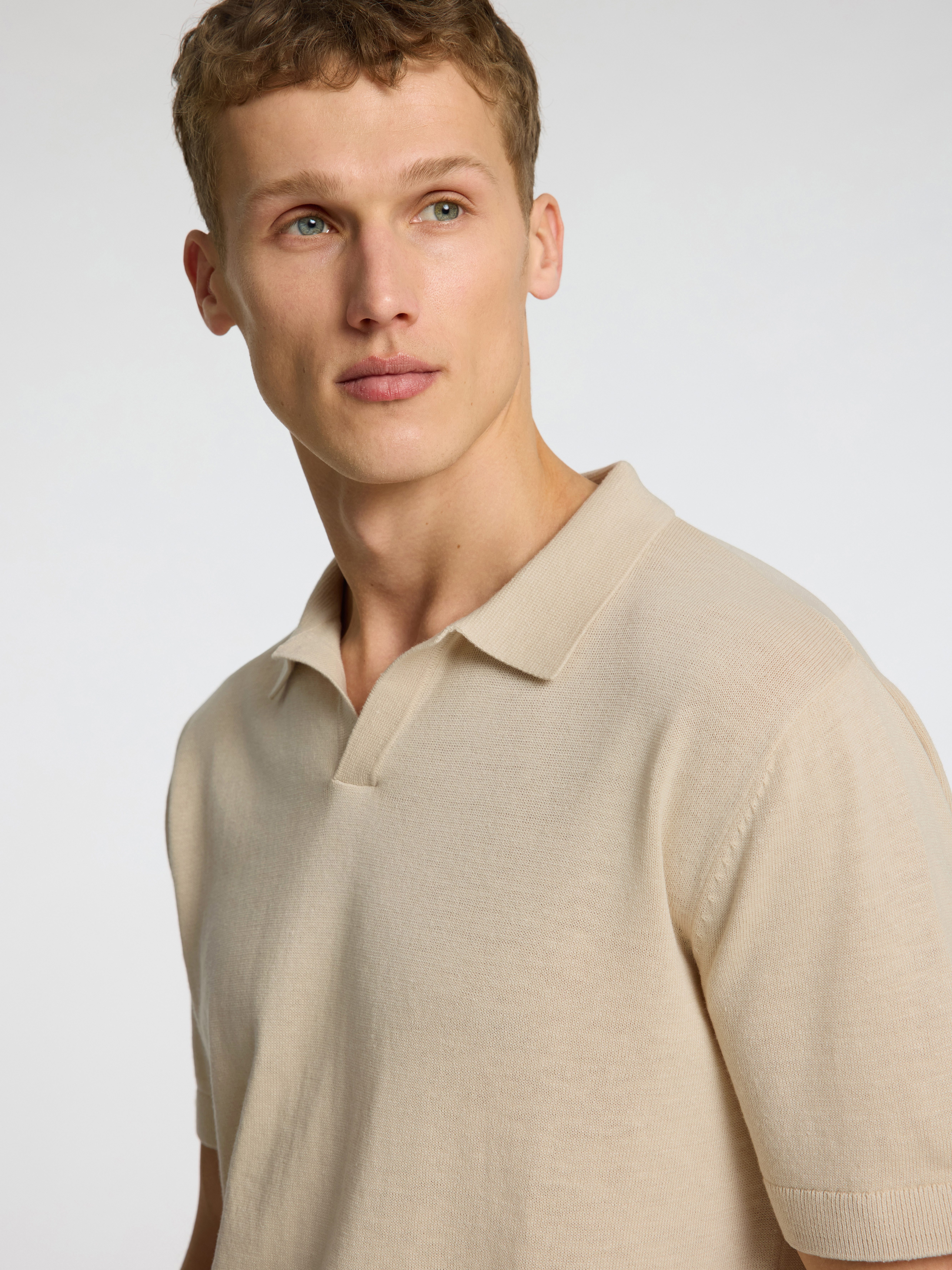 SELECTED HOMME Poloshirt SLHMATTIS SS KNIT SUN OPEN POLO NOOS