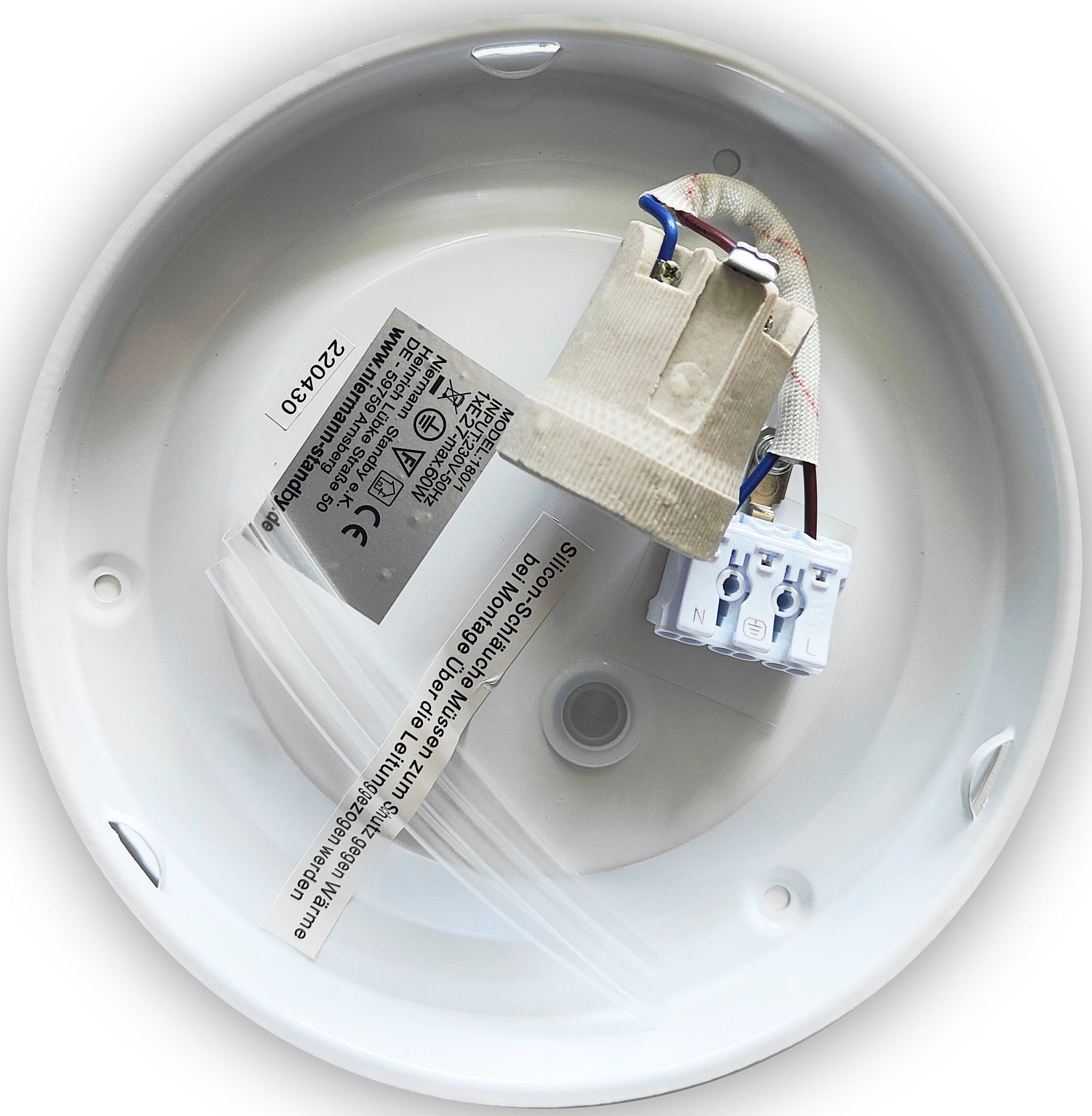 niermann Plafondlamp Alleen glaslamp Opal matte (1 stuk)