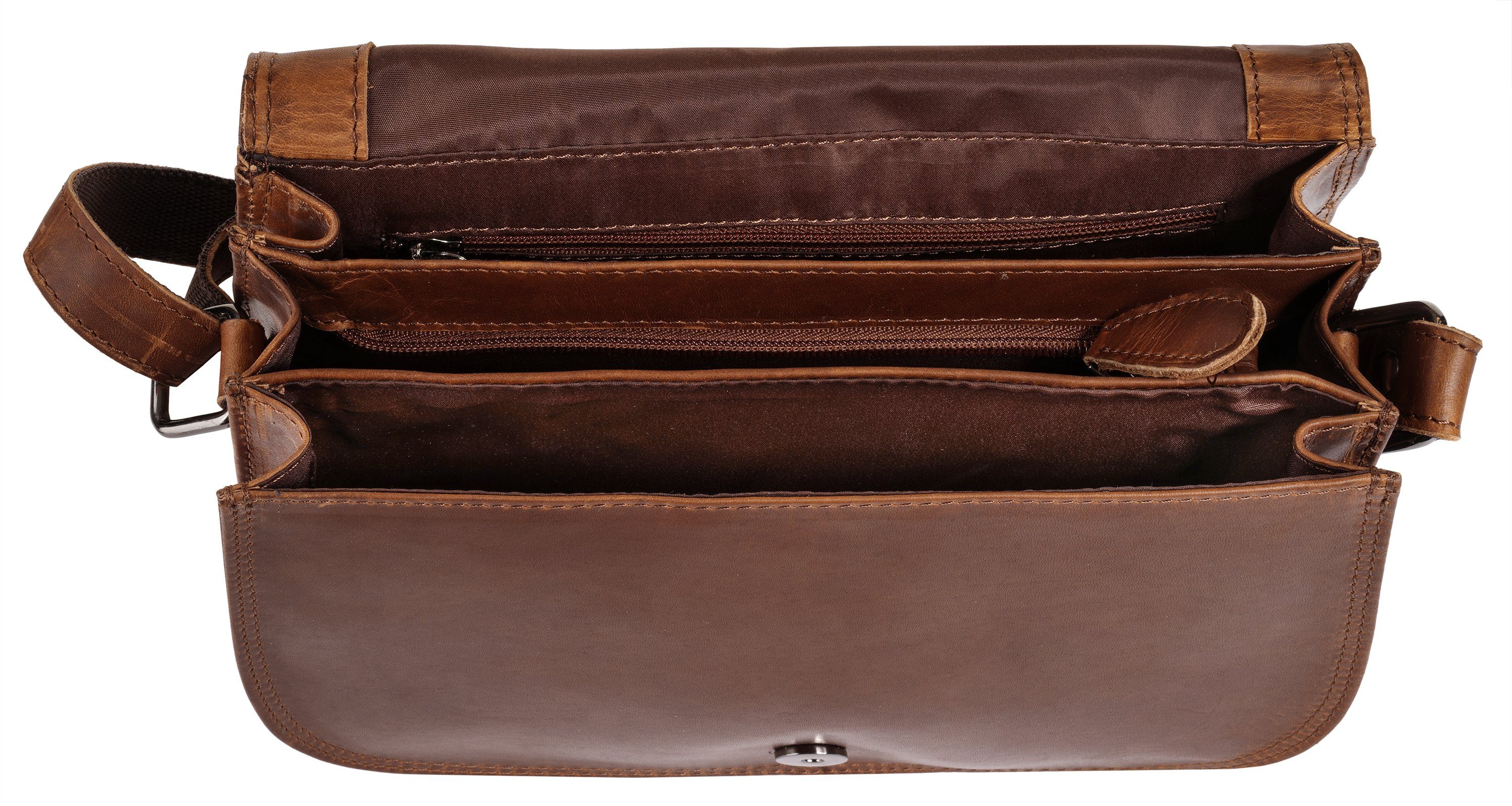 Cluty Schoudertas echt leder