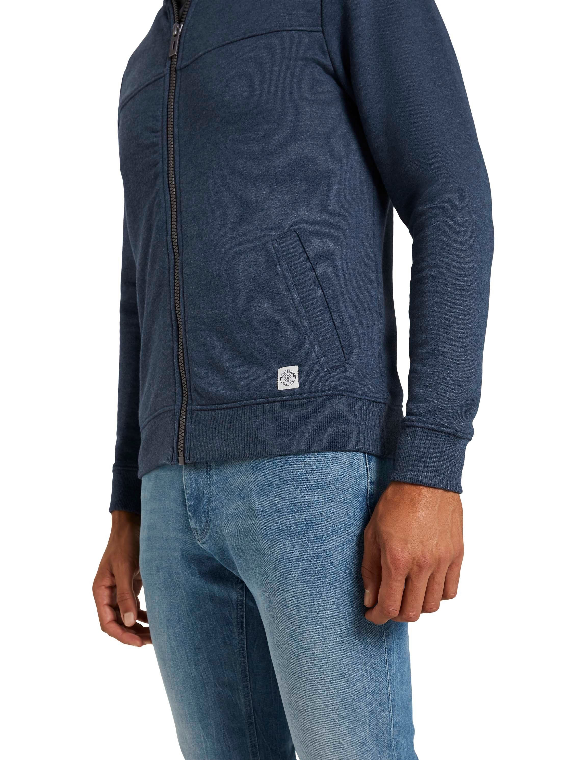 Tom Tailor Sweatvest met opstaande kraag die warm is voor de hals