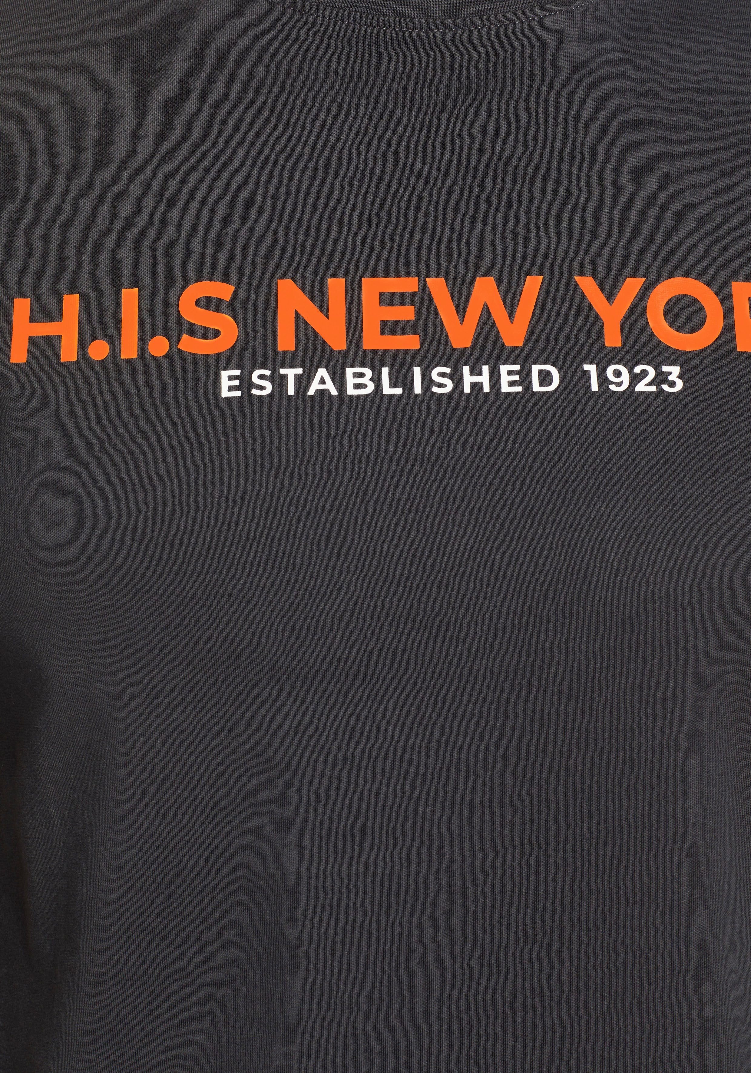H.I.S T-shirt Met grote frontprint