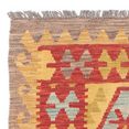 morgenland loper kelim maimene geheel gedessineerd 206 x 62 cm omkeerbaar tapijt multicolor