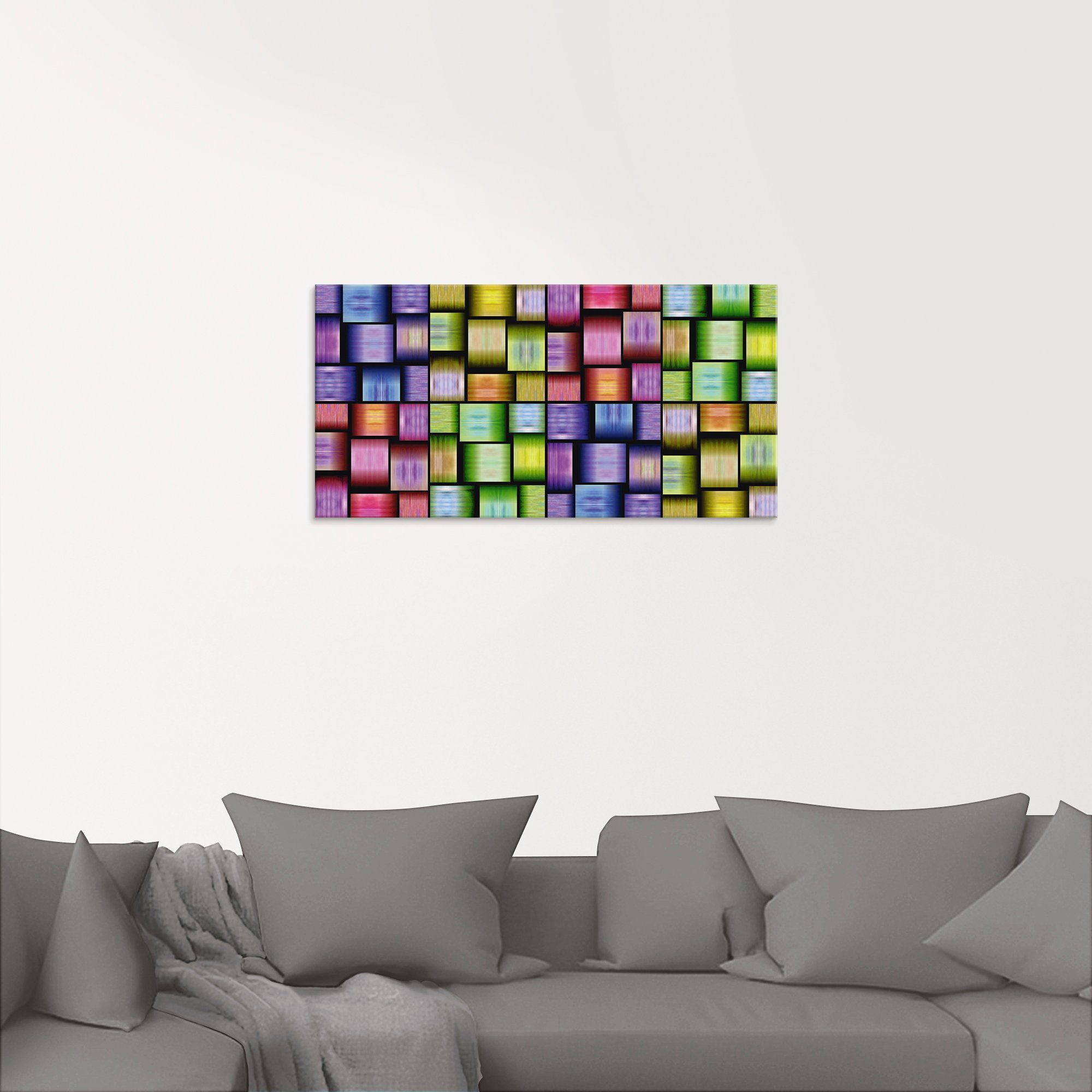 Artland Print op glas Veelkleurige motieven in verschillende maten