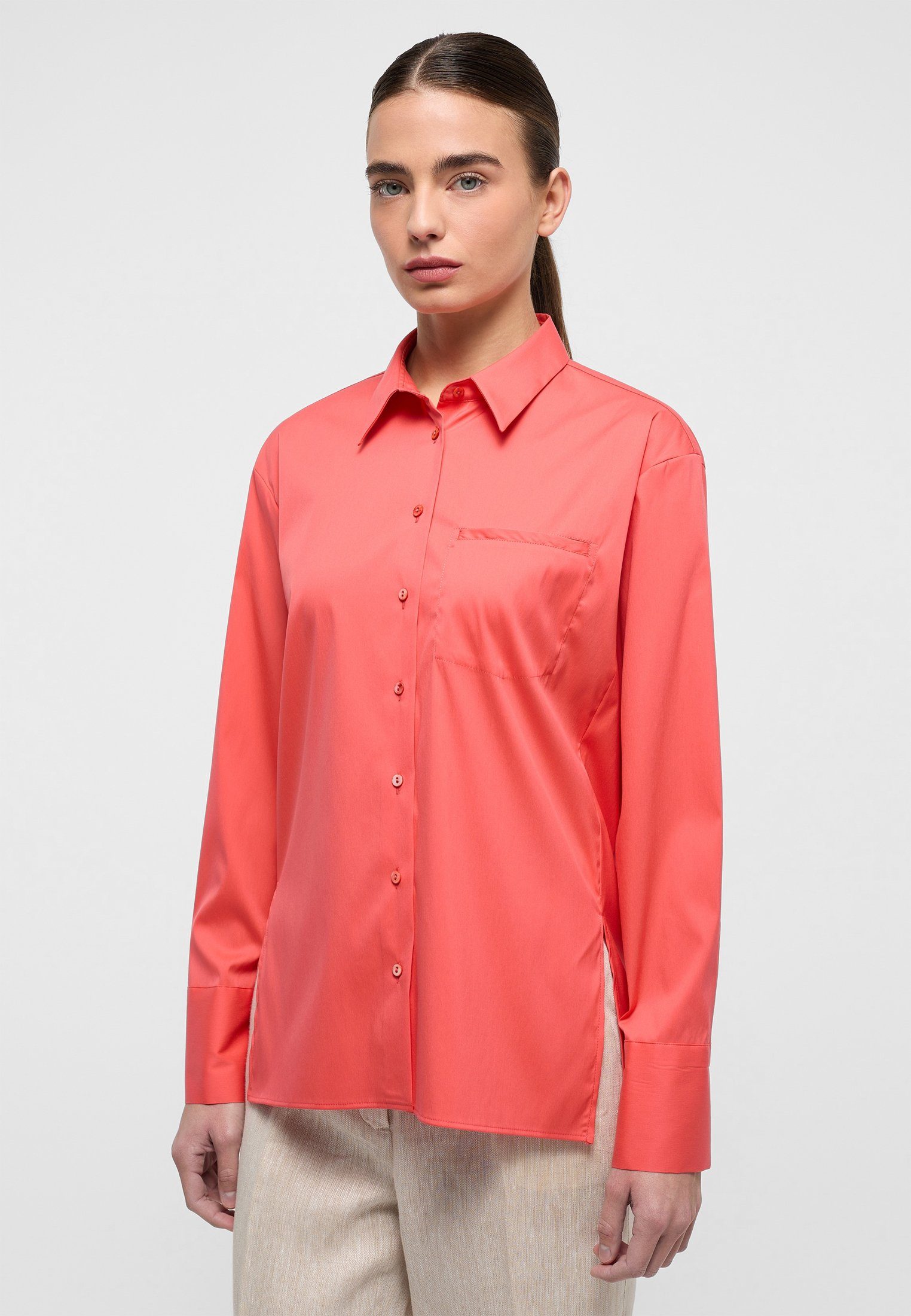 Eterna Overhemdblouse Loose fit dames dames overhemden maat 36 rood