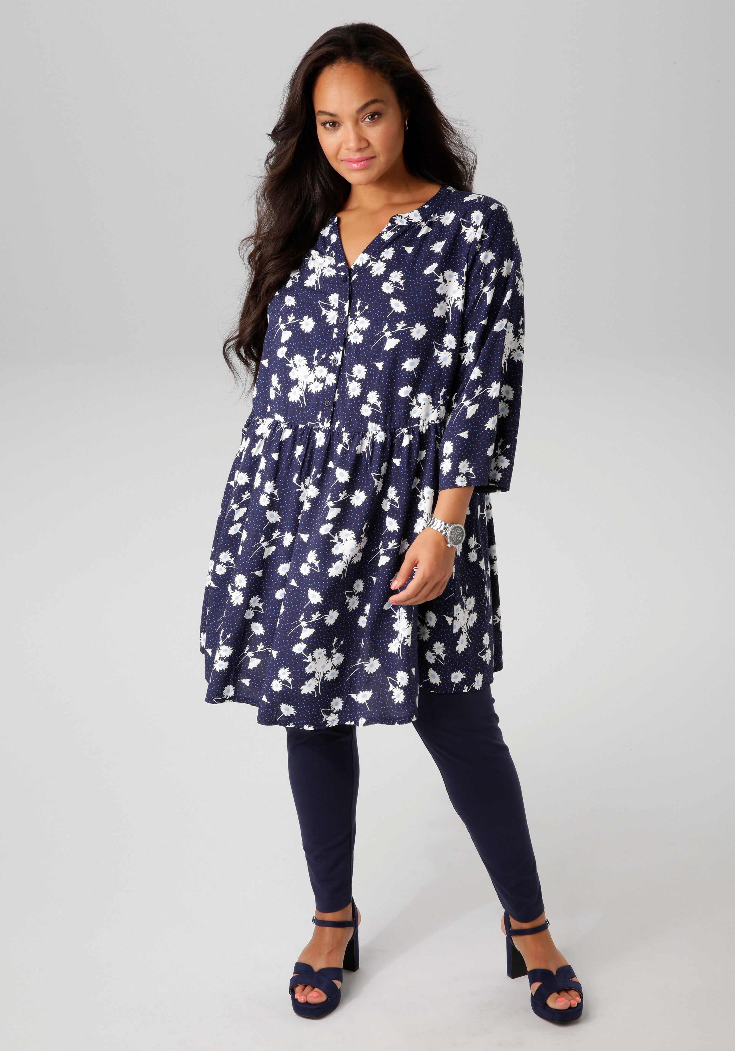 Aniston PLUS Legging van elastische single jersey-kwaliteit - nieuwe collectie