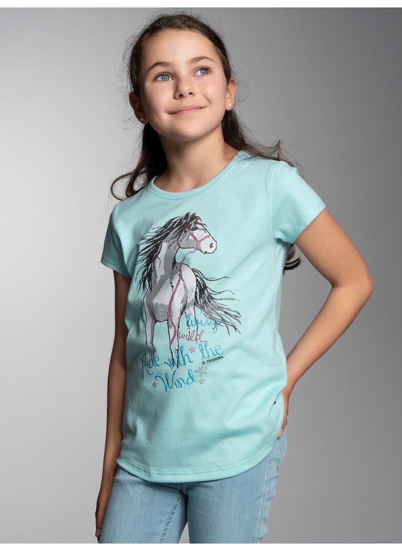 Trigema T-shirt TRIGEMA T-shirt met paard (1-delig)
