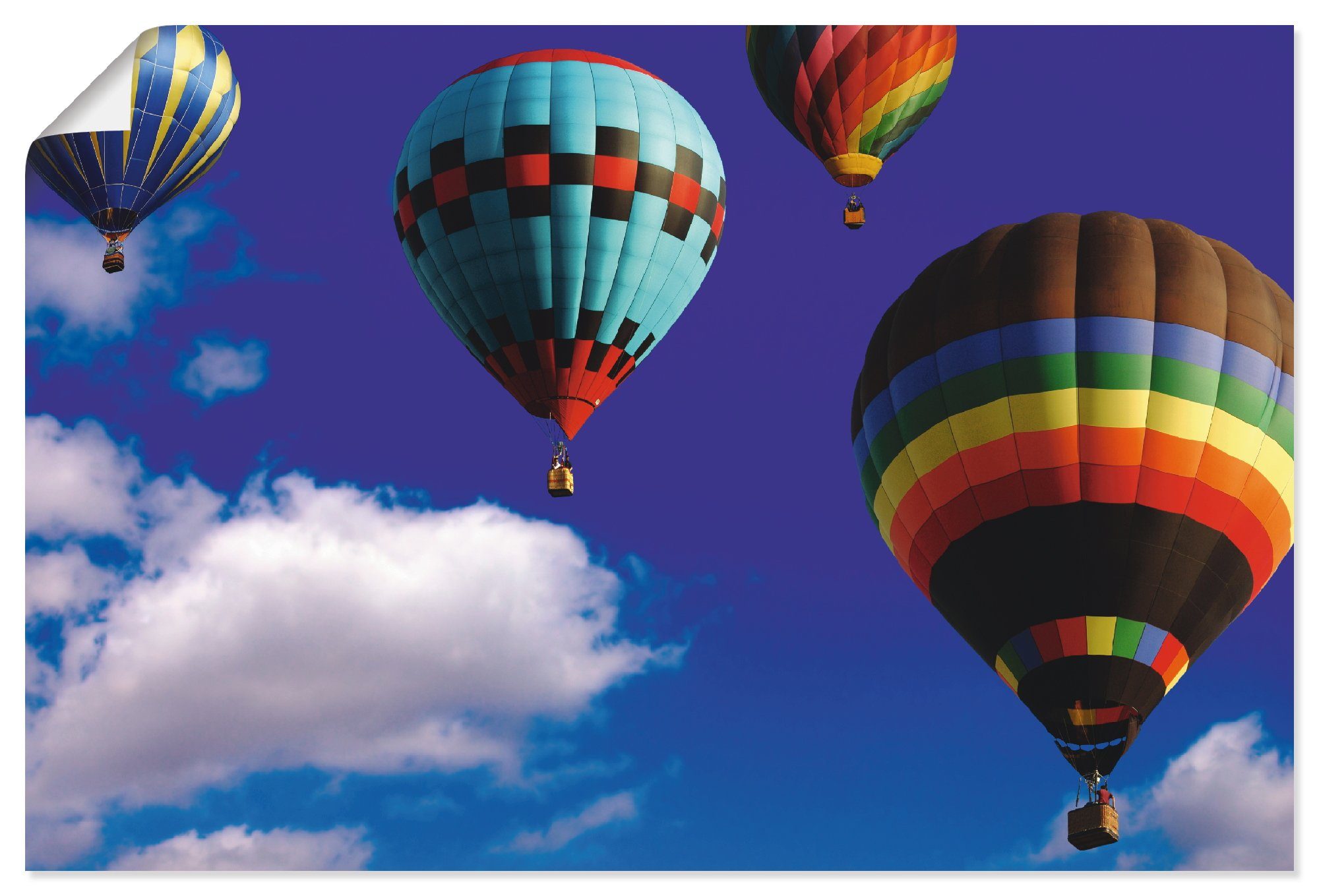 Artland Artprint Heteluchtballonnen in de lucht in vele afmetingen & productsoorten - artprint van aluminium / artprint voor buiten, artprint op linnen, poster, muursticker / wandf