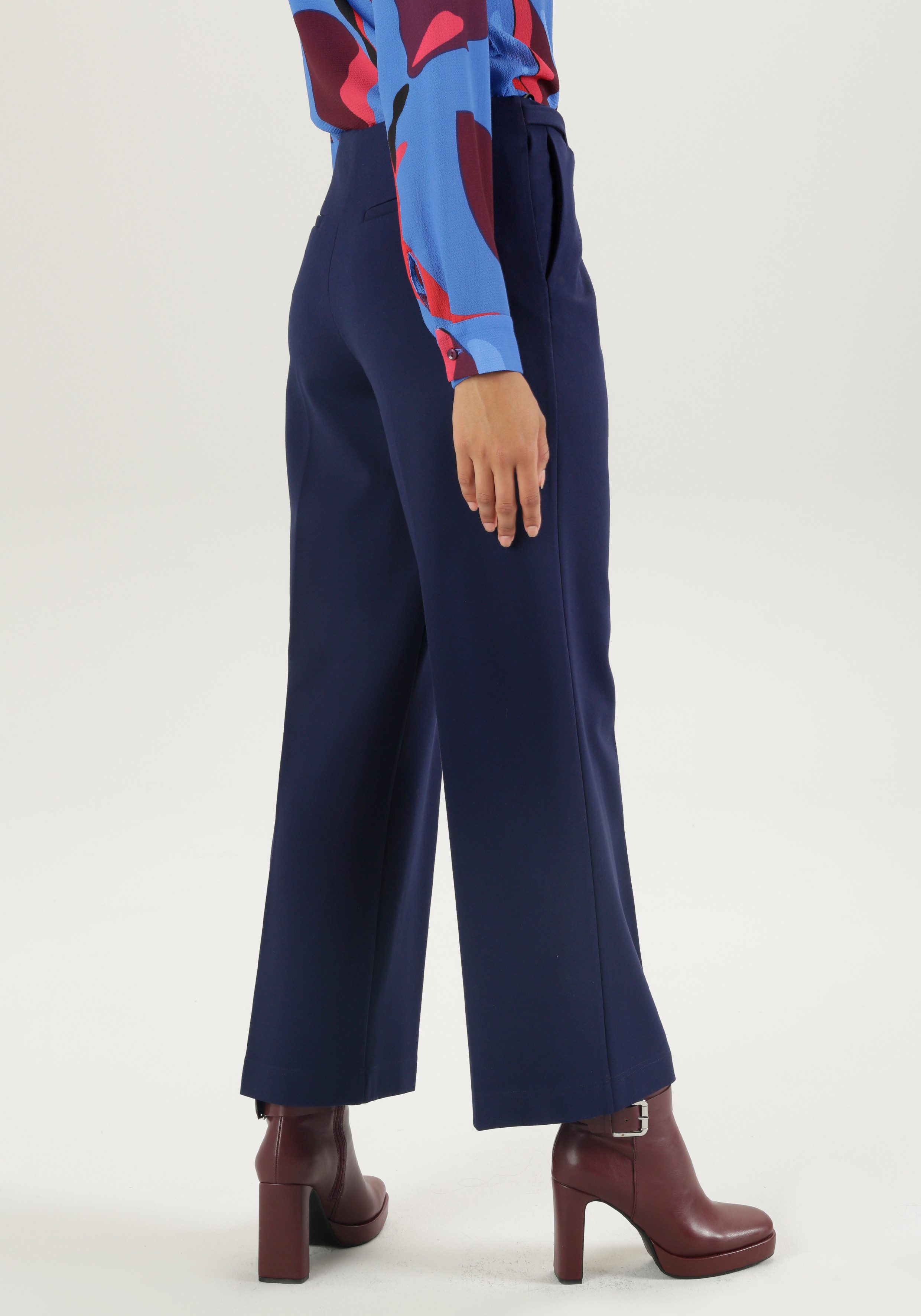 Aniston SELECTED Pantalon van stevigere stretch-jerseykwaliteit