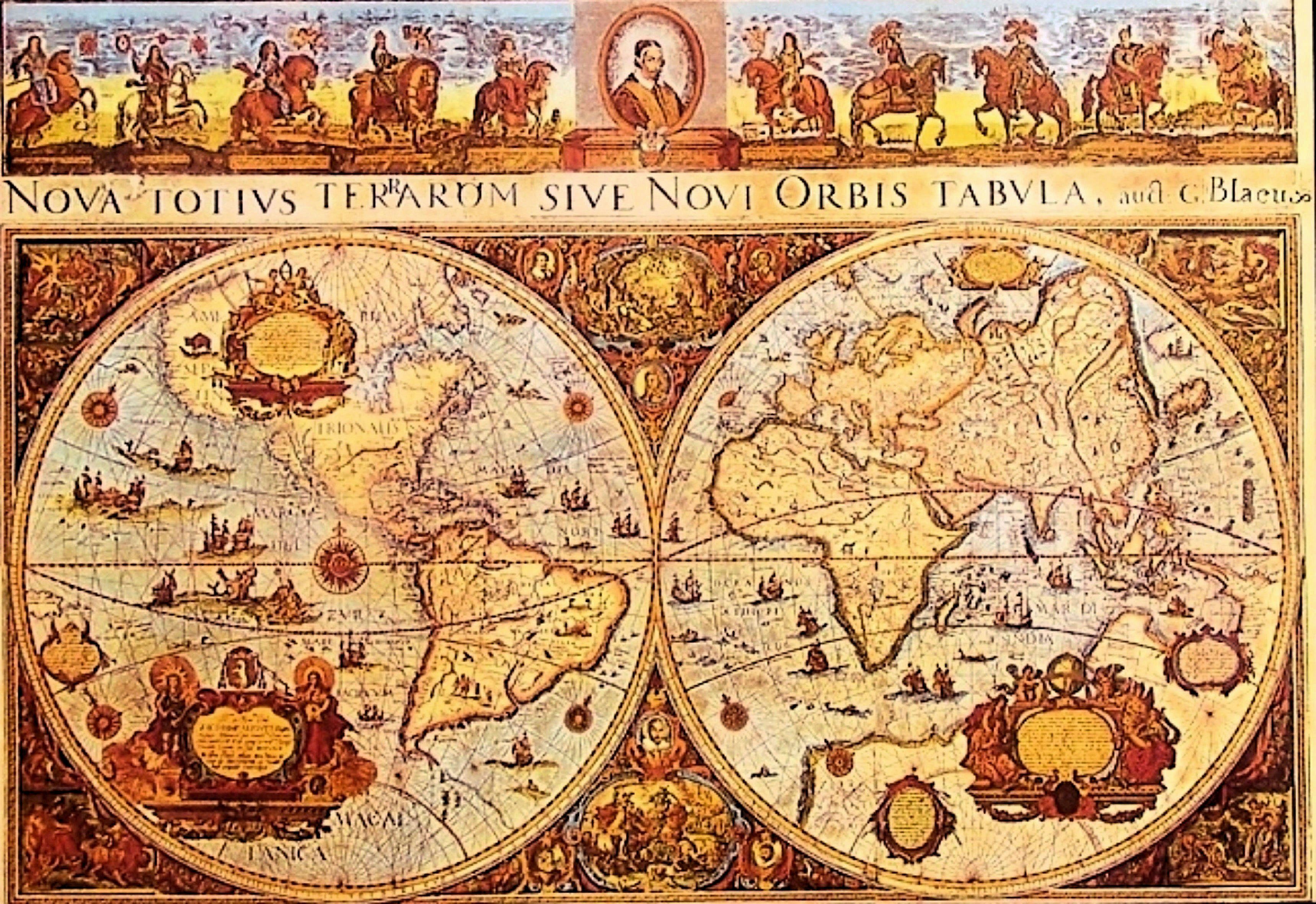 DELAVITA Artprint Old Worldmap (1 stuk)