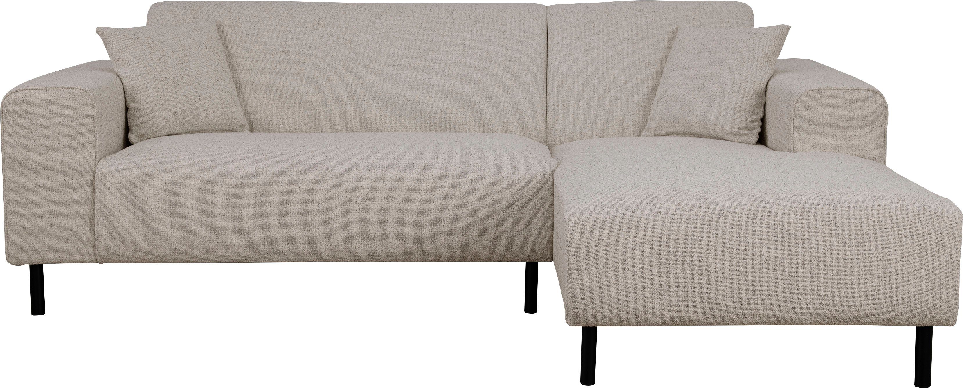 Home affaire Hoekbank ARROS L-vorm met golfondersteuning, afmetingen B/D/H: 235/163/81 cm incl. sierkussens, met recamiere rechts/links bestelbaar, ook in cord
