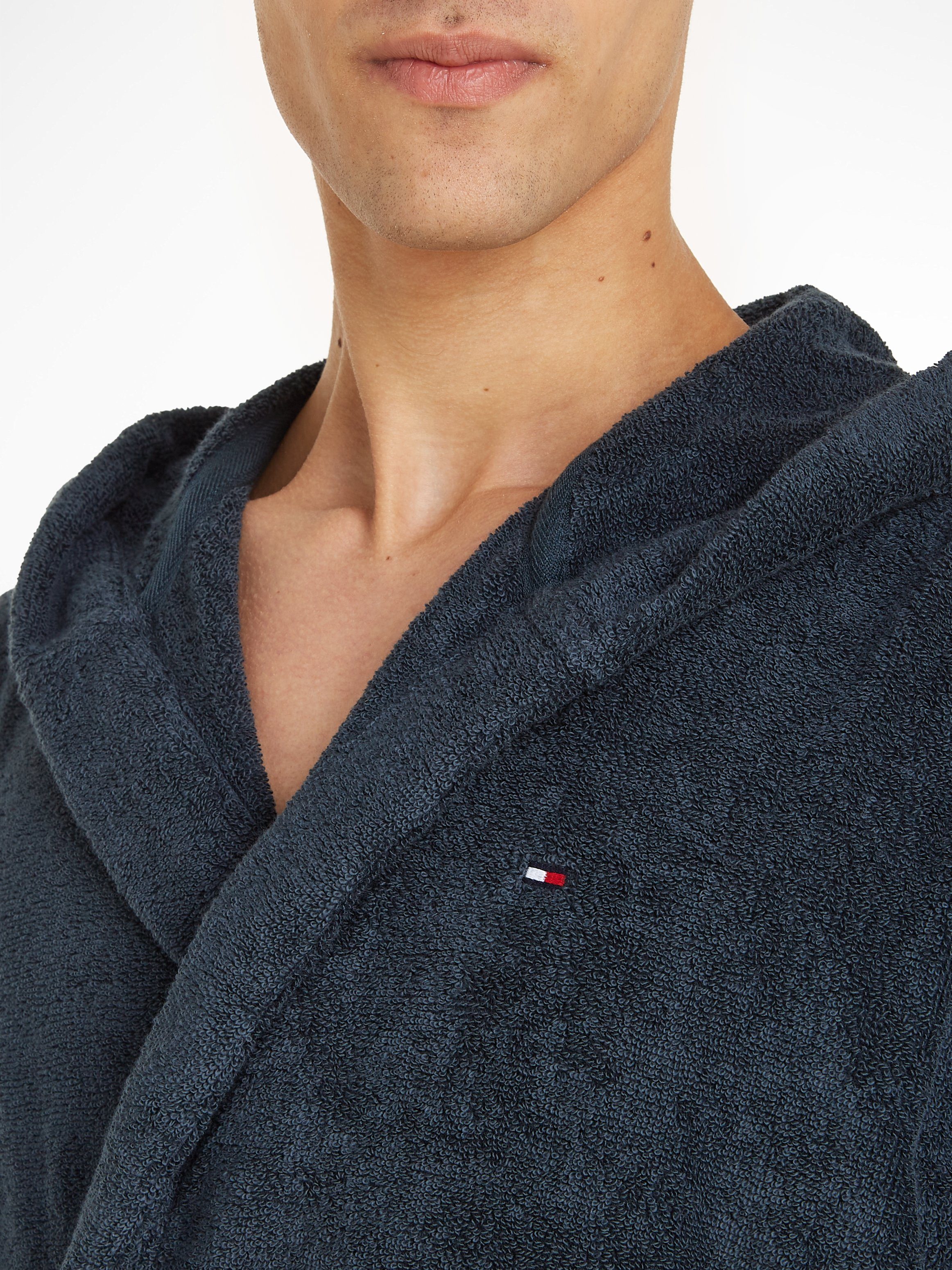 Tommy Hilfiger Underwear Badjas met opgestikte zakken (set, Met een bindceintuur)