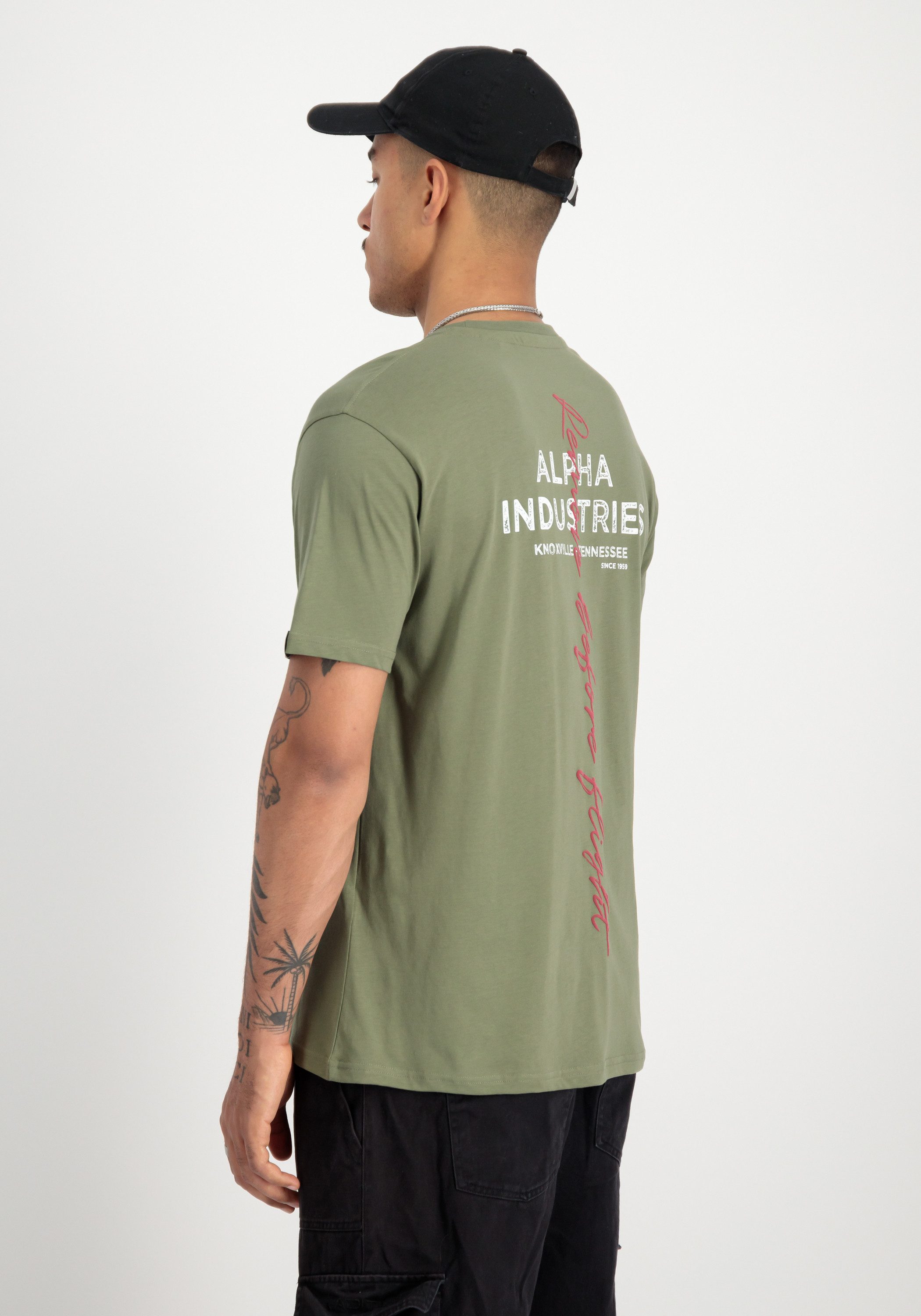 Alpha Industries T-shirt Men T-Shirts Signature Backprint T-Shirt
