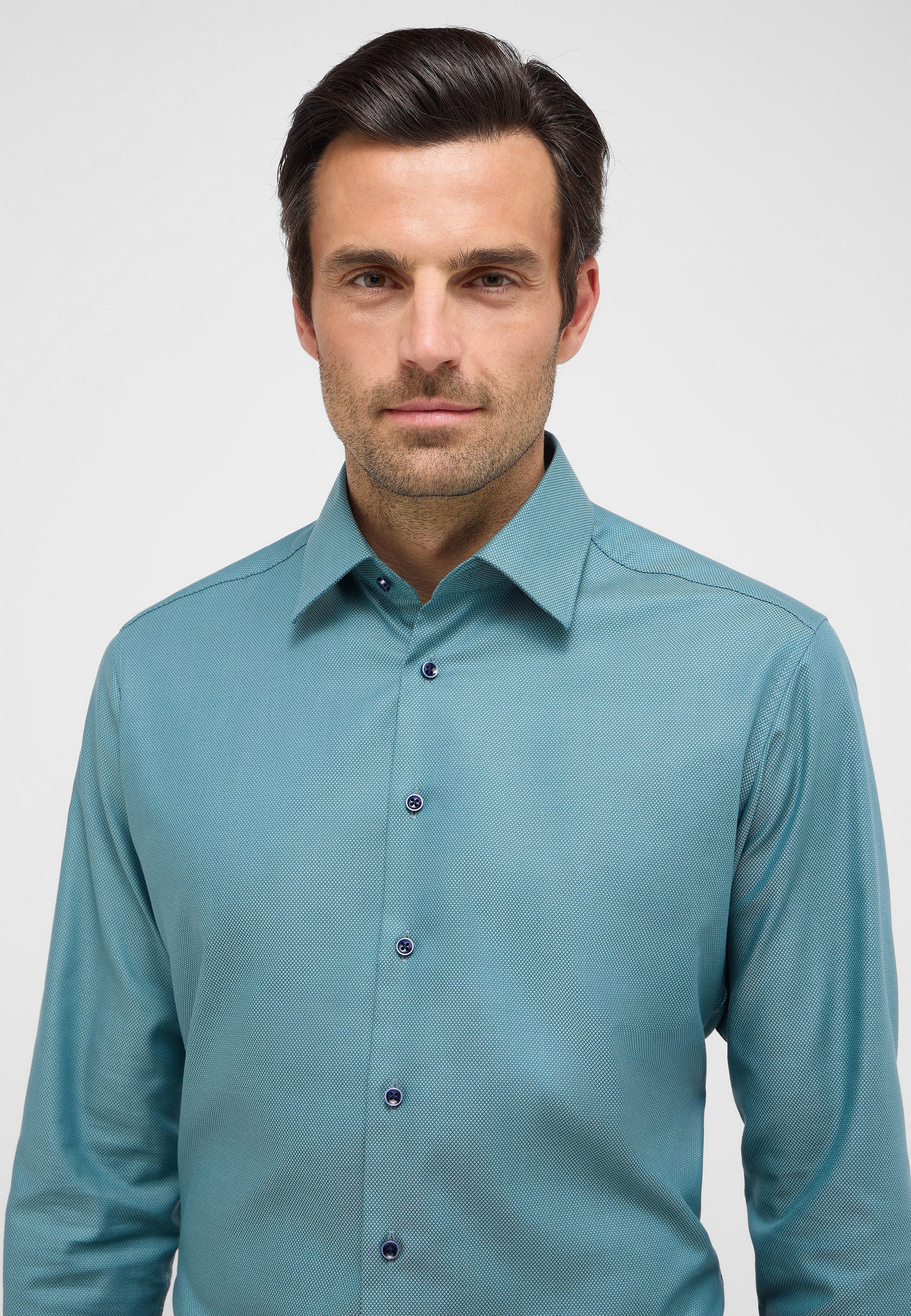 Eterna Overhemd met lange mouwen MODERN FIT NON IRON (strijkvrij)