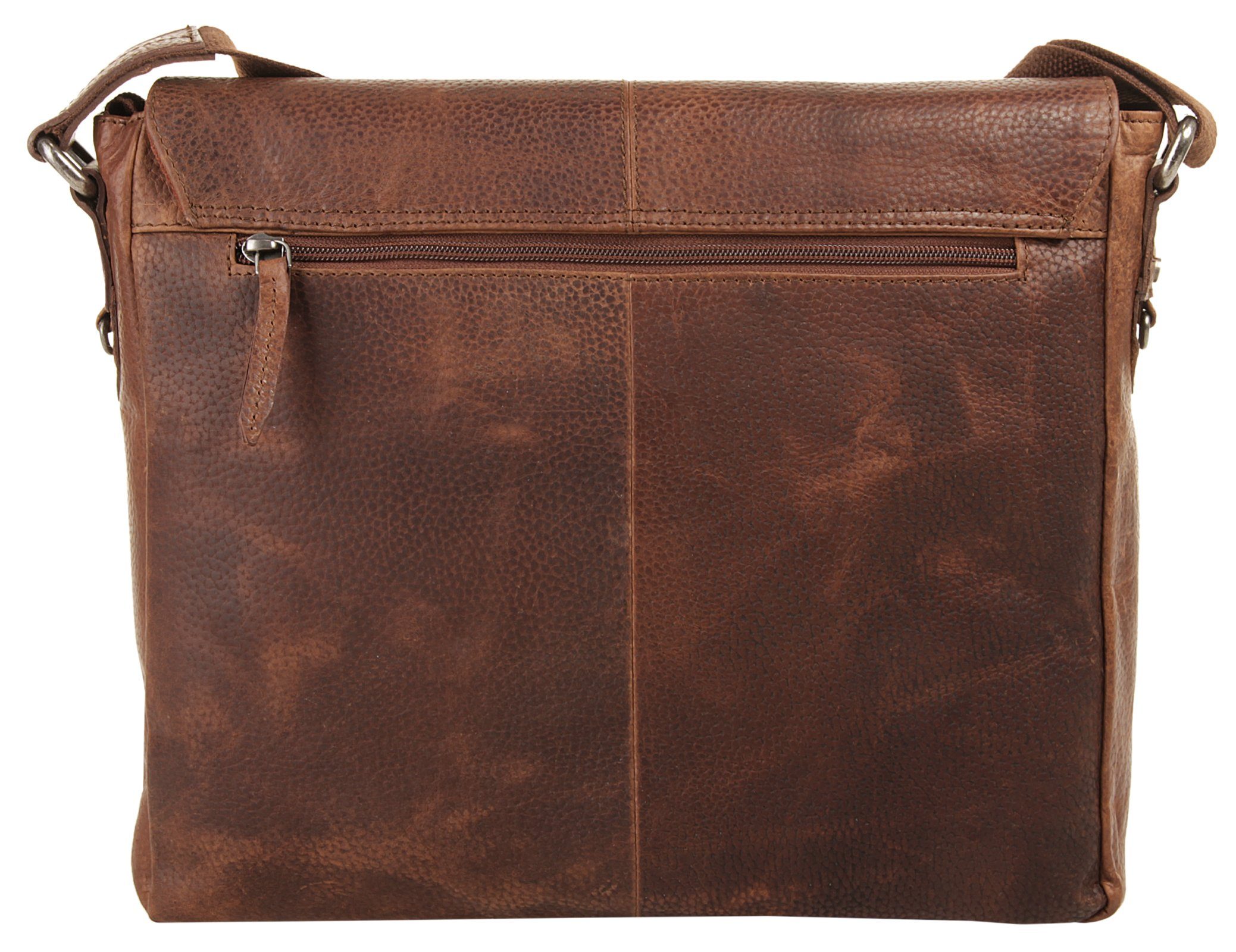BODENSCHATZ Messenger Bag echt leder