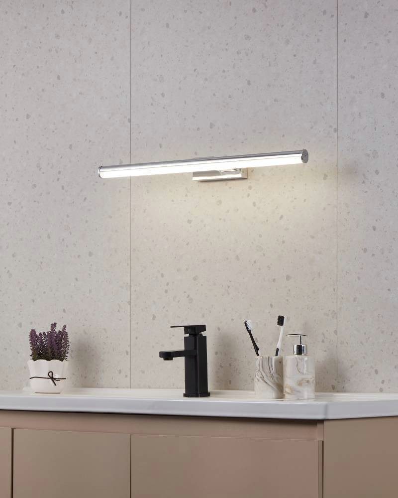 EGLO Wandlamp VADUMI spiegel lamp, badkamer lamp, LED, chroom, wit, IP44