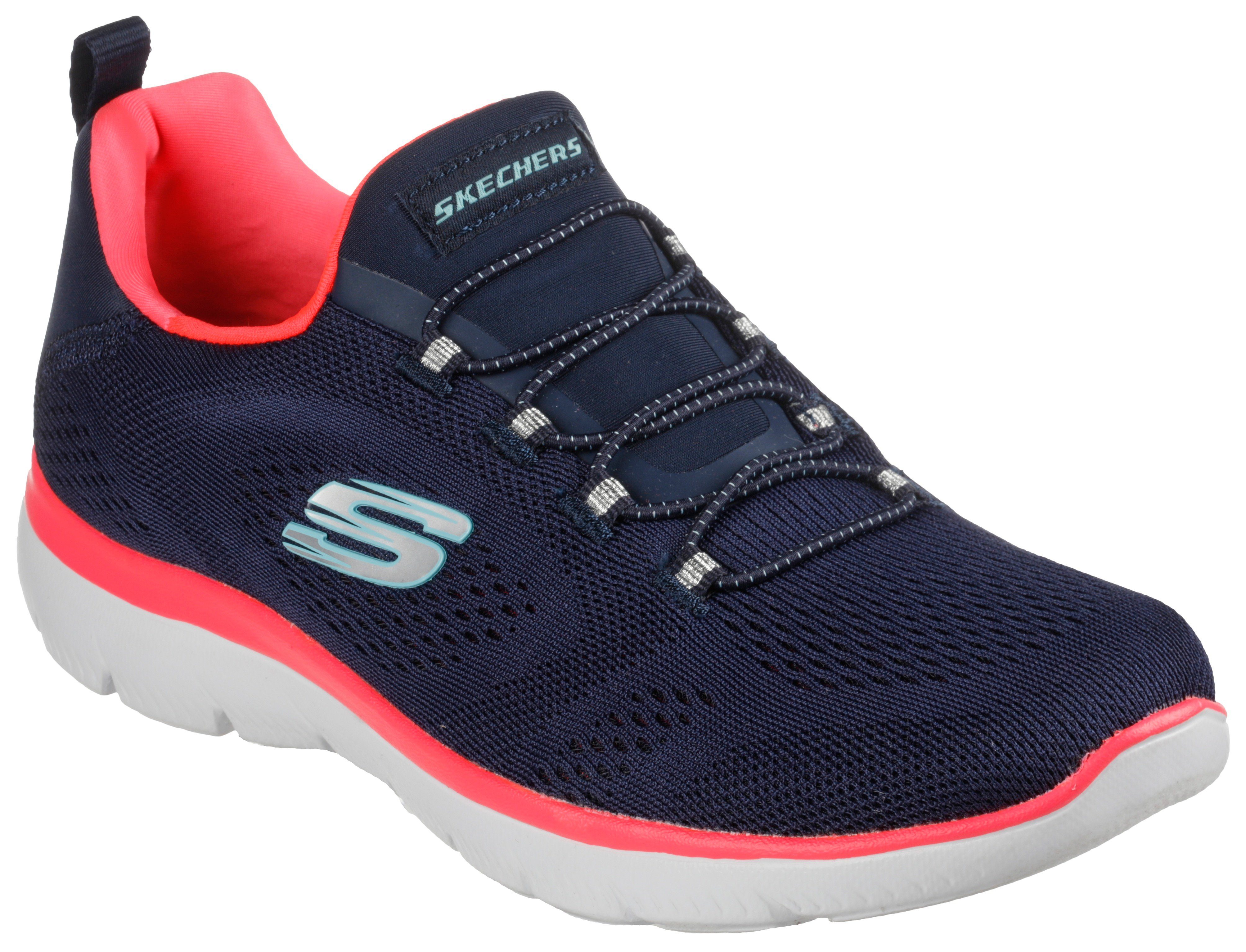 NU 20% KORTING: Skechers Slip-on sneakers SUMMITS PERFECT VIEWS geschikt voor de machinewas