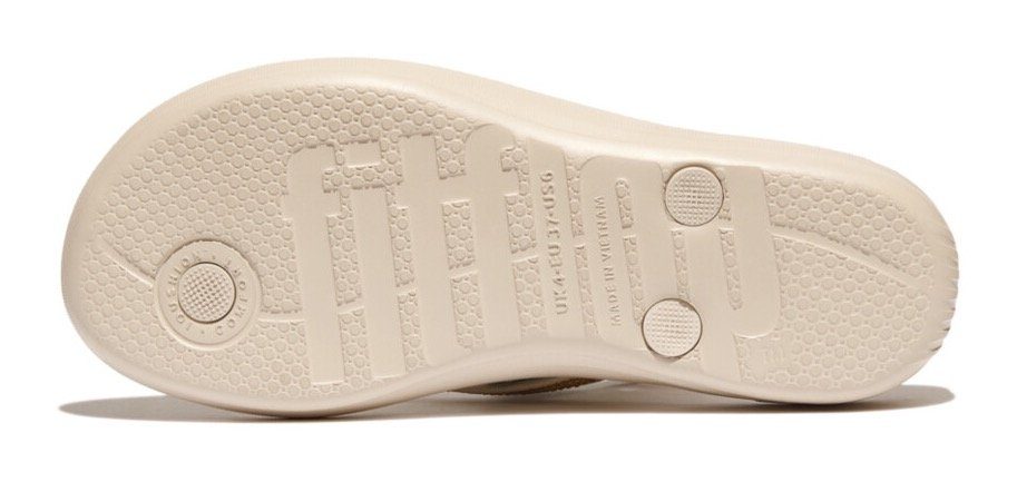Fitflop Teenslippers IQUSHION SPARKLE - CLASSIC sleehak, zomerschoen, slippers met fonkelende glitterafwerking