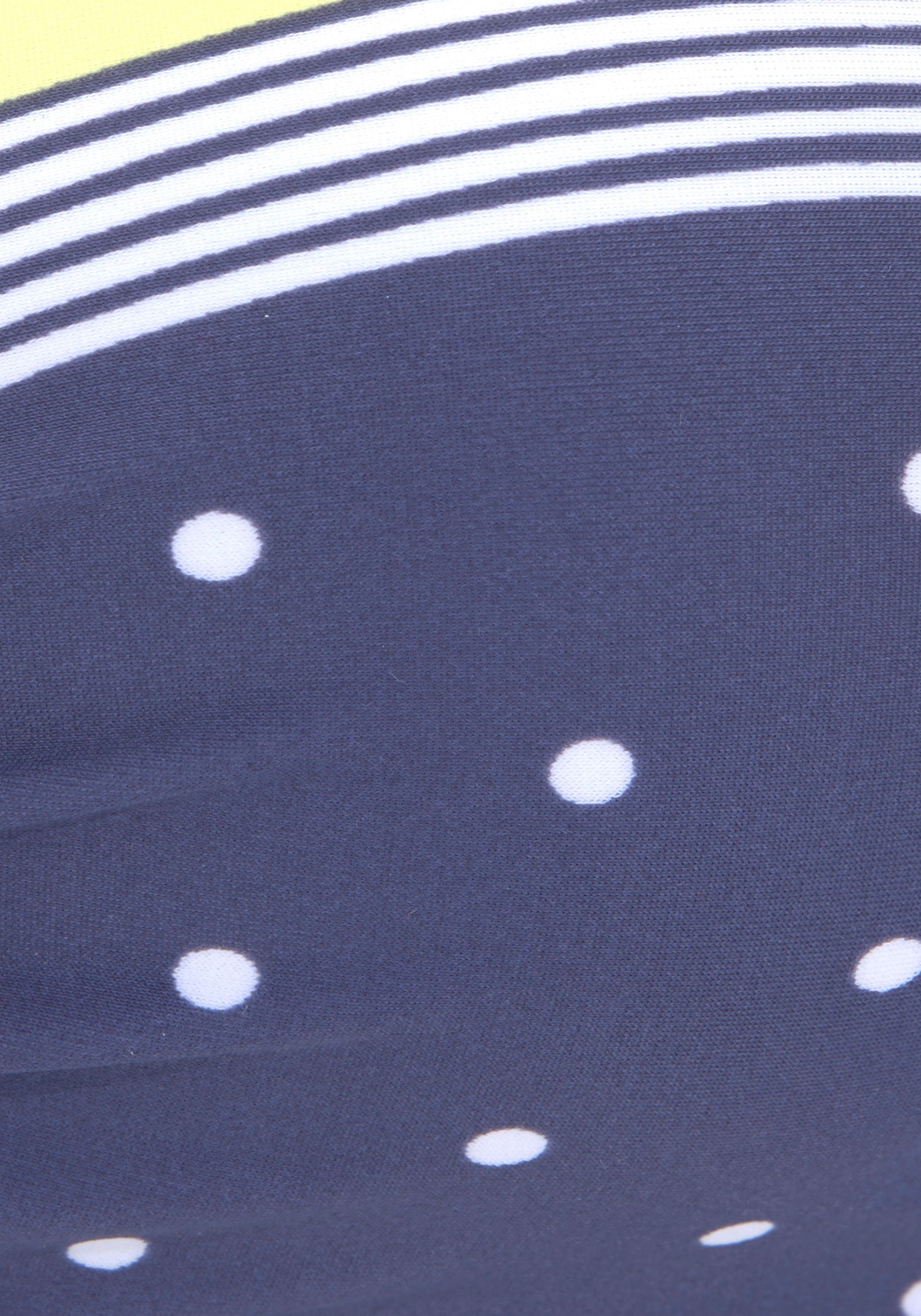 Lascana Beugelbikinitop in bandeaumodel Monri met contrastkleurig detail