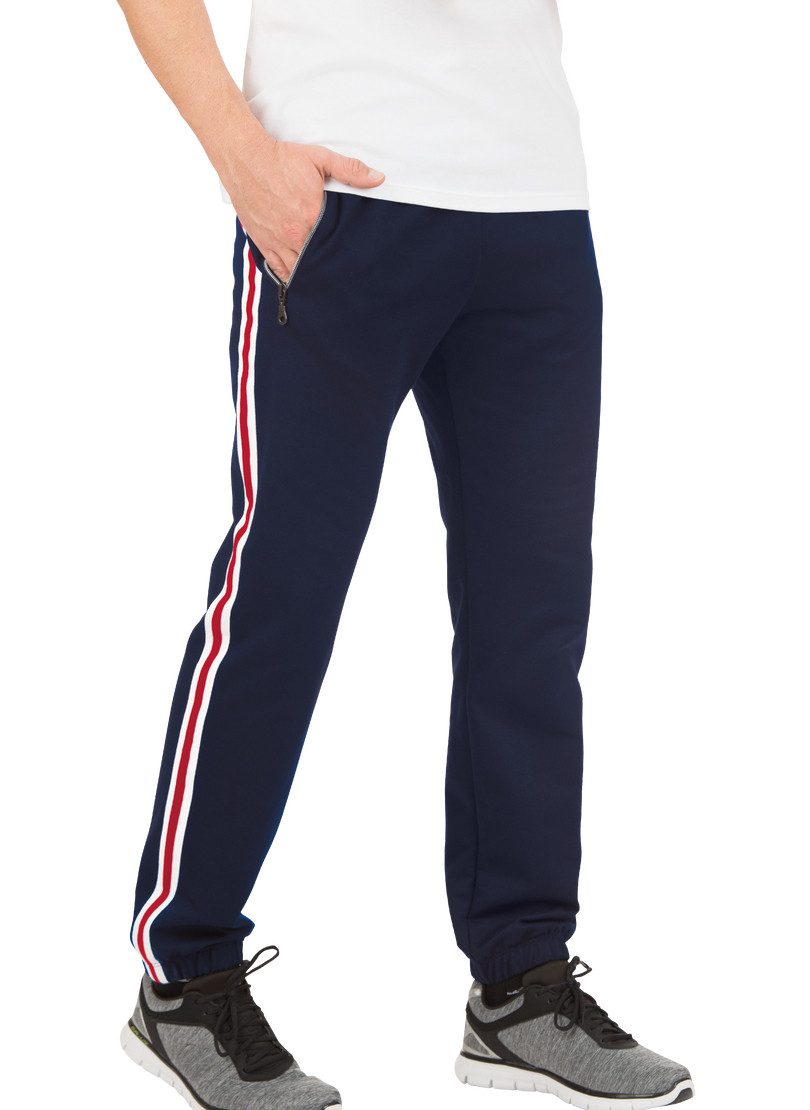 Trigema Sweatbroek TRIGEMA joggingbroek met strepen opzij (1-delig)