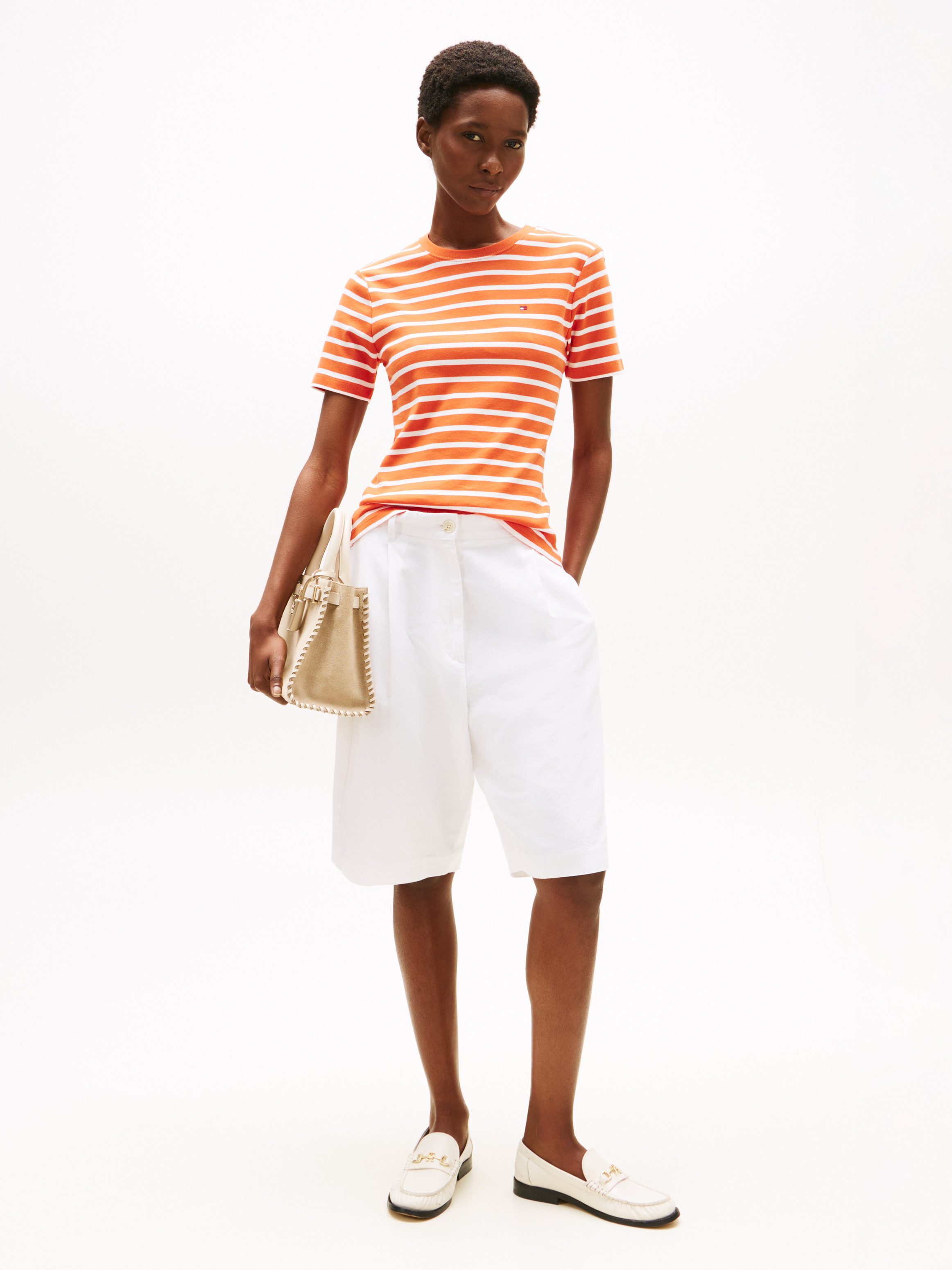 Tommy Hilfiger T-shirt SLIM CODY C-NK SS met geborduurd logo