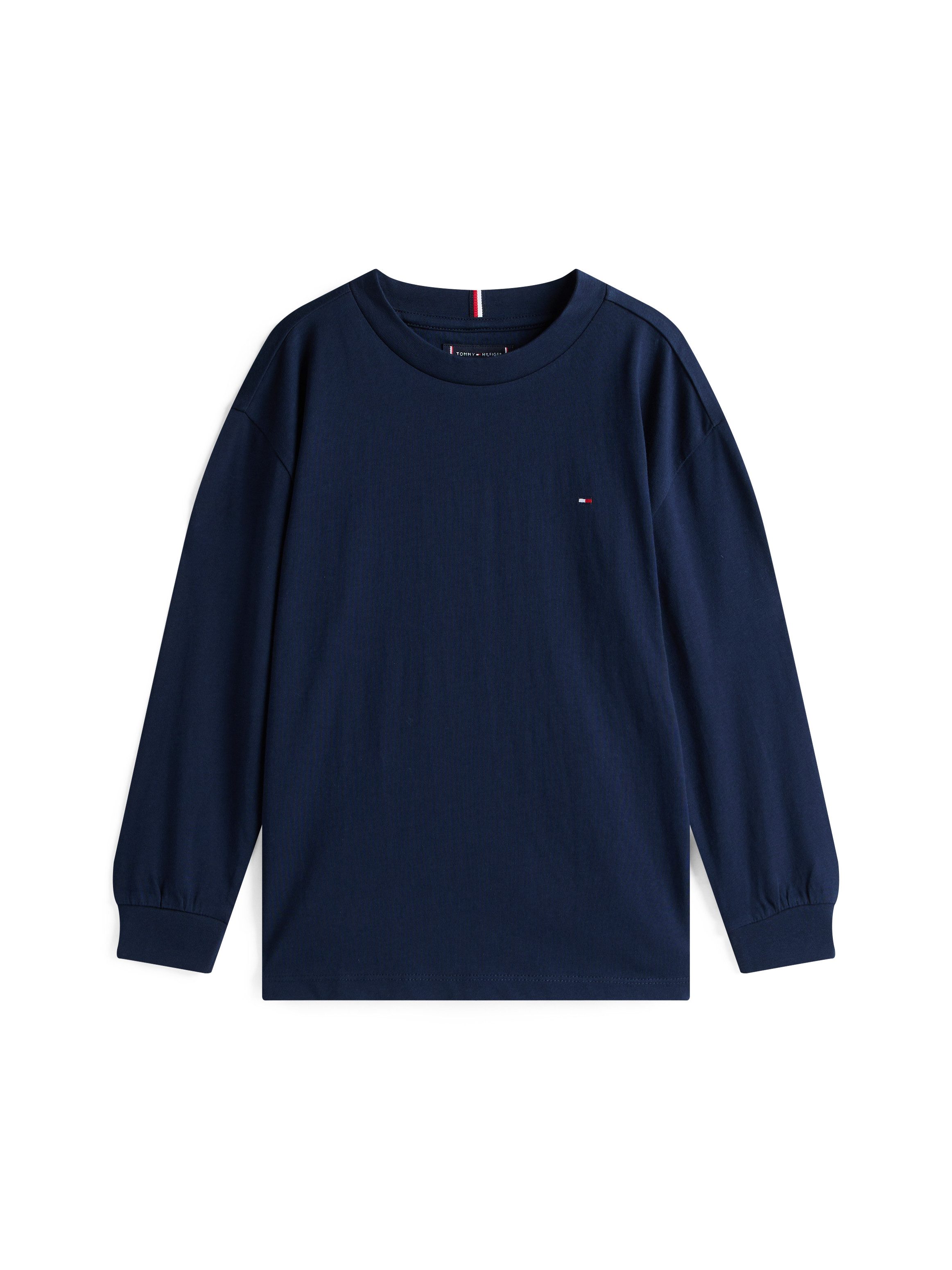 Tommy Hilfiger Shirt met lange mouwen ESSENTIAL T-SHIRT LS voor kinderen tot 16 jaar, merklogo