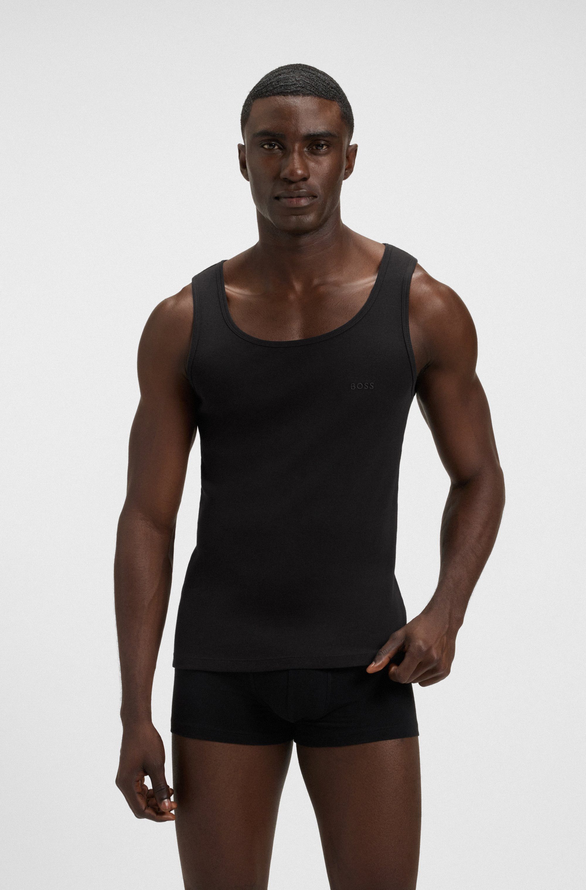 BOSS Tanktop 3P RibClassic BOSS ONE x David Beckham