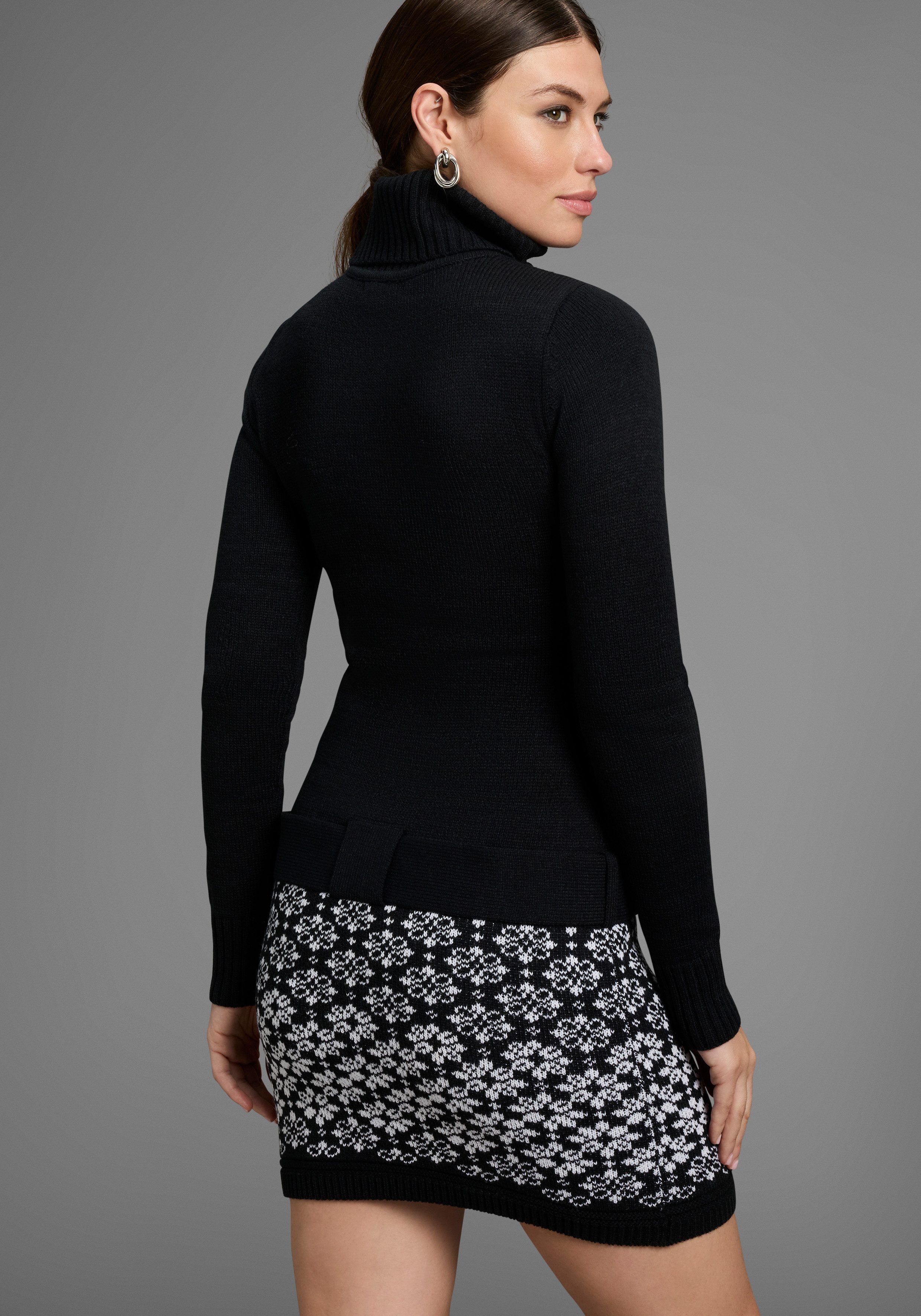 Melrose Gebreide jurk feestelijke gelegenheden en partijen, mini-snit, elegante stijl