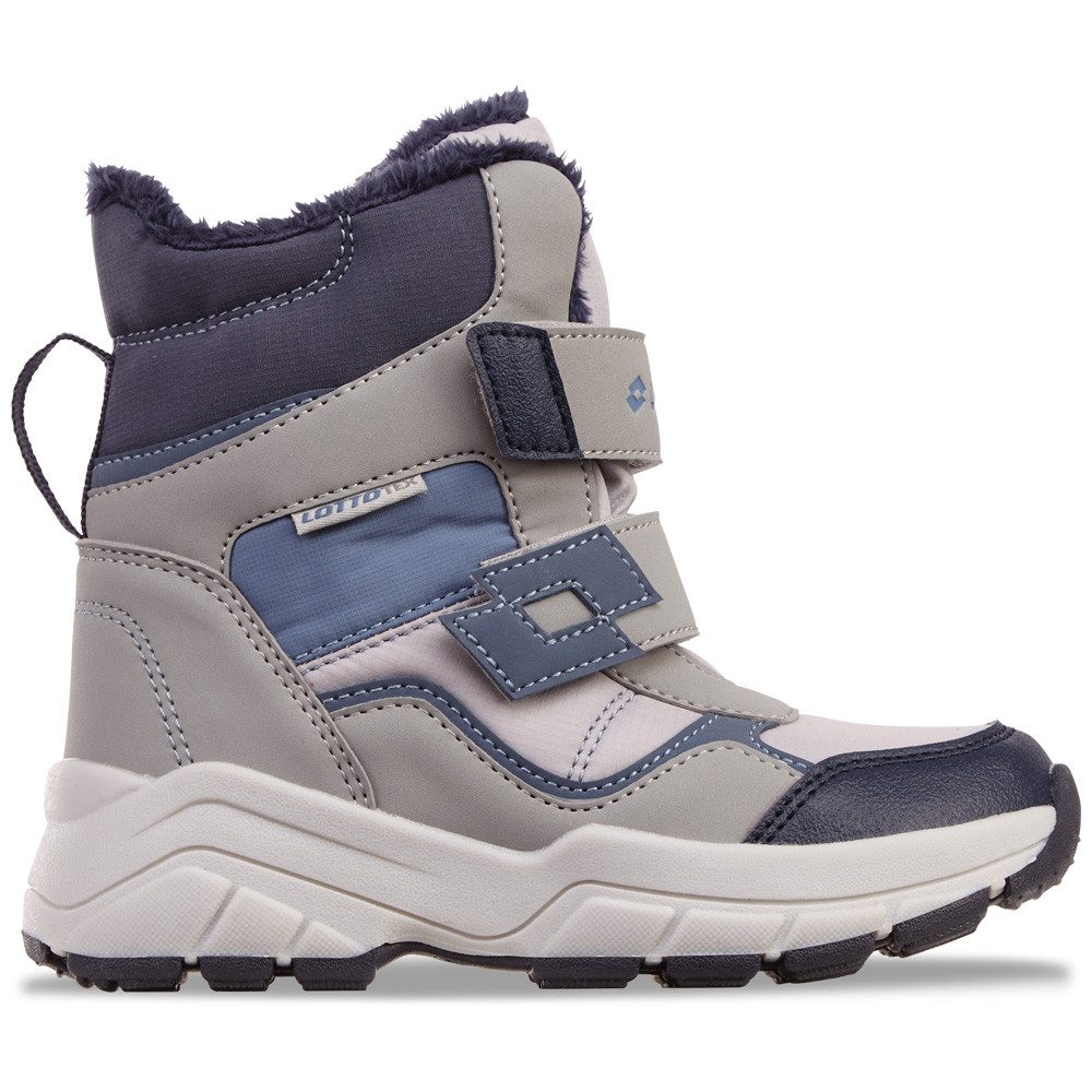 lotto Klittenbandboots met behaaglijk warme voering wandelen & outdoor maat 35 EU grijs