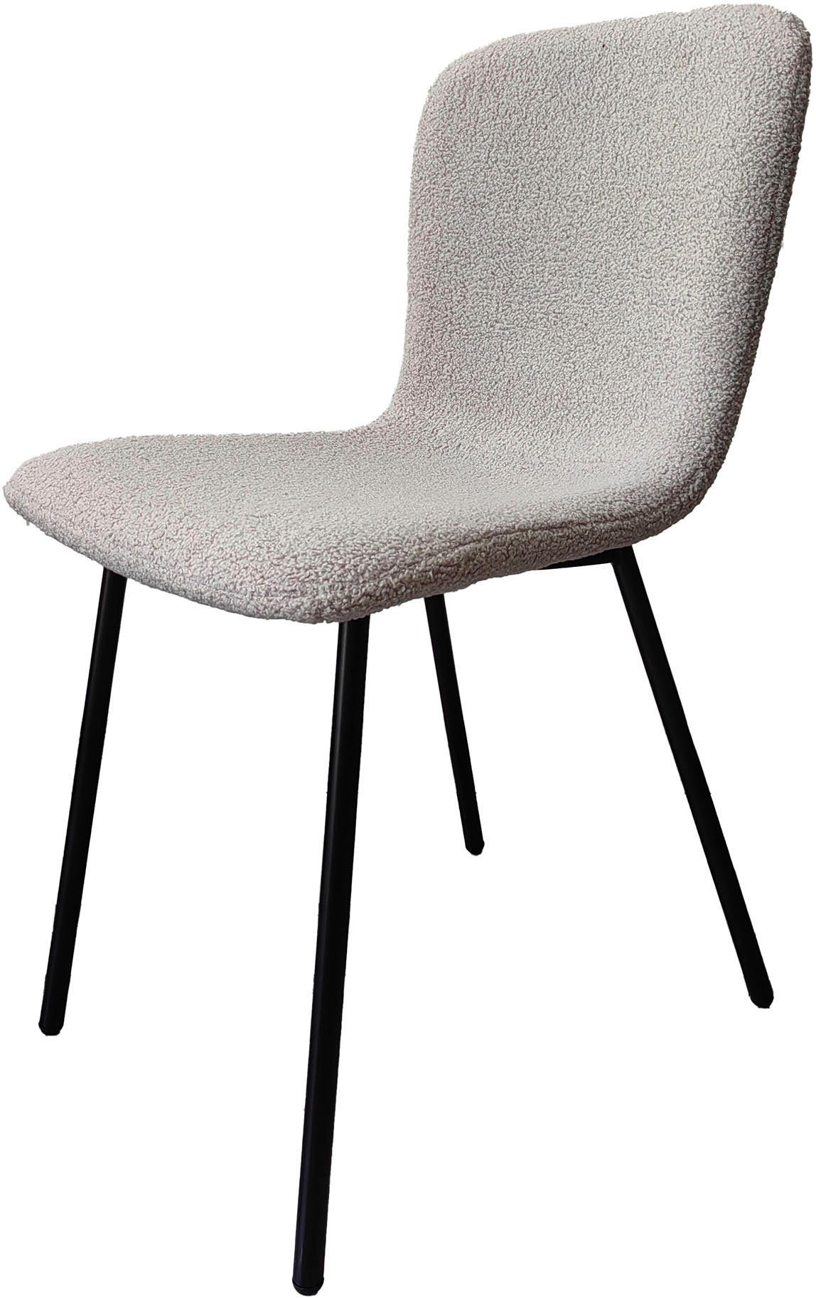 SalesFever Stoel met 4 poten ergonomisch gevormde zitting en rugleuning (set, 4 stuks)