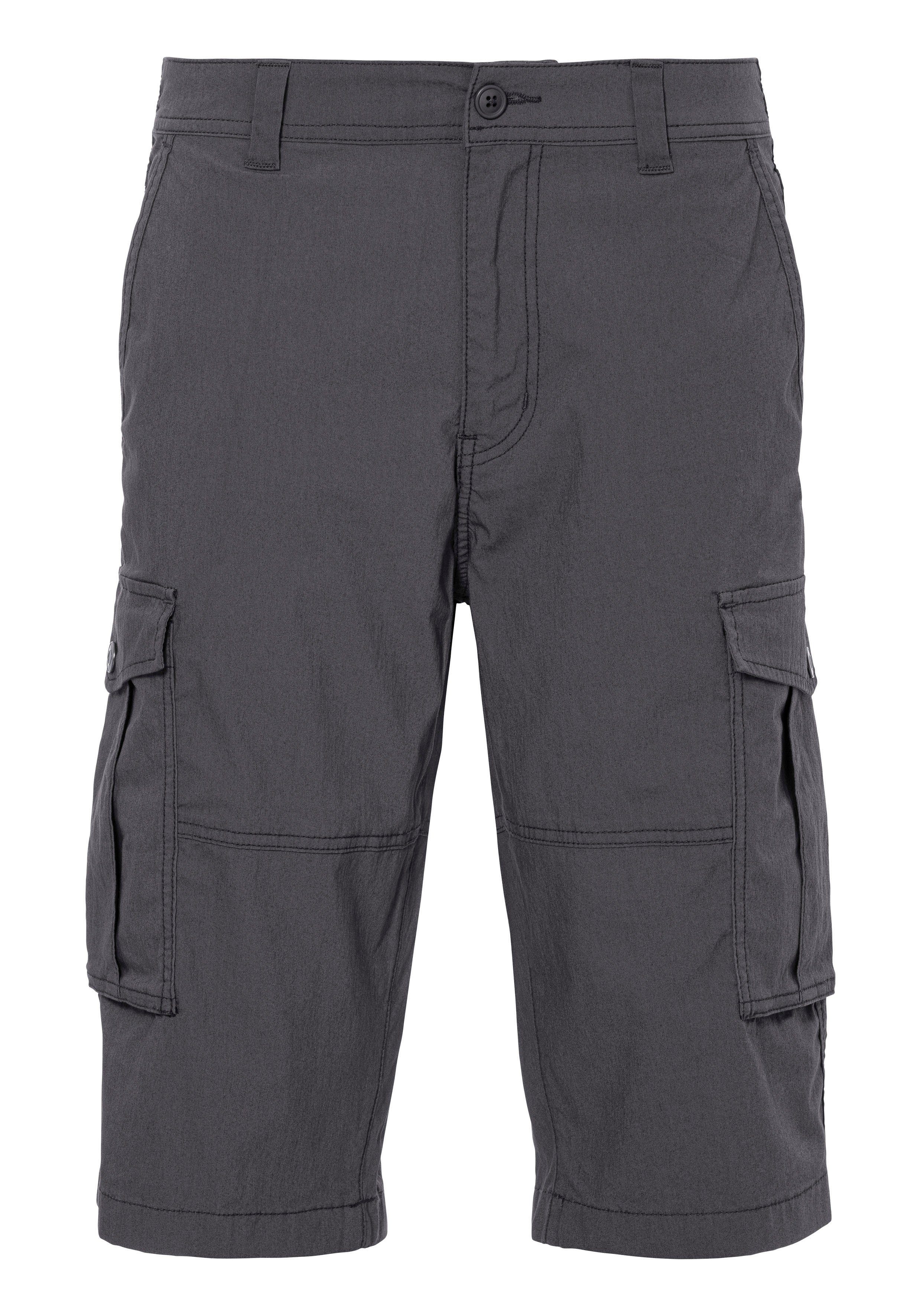 John Devin Cargobermuda Van elastische katoenmix met zijzakken 3 4 shorts