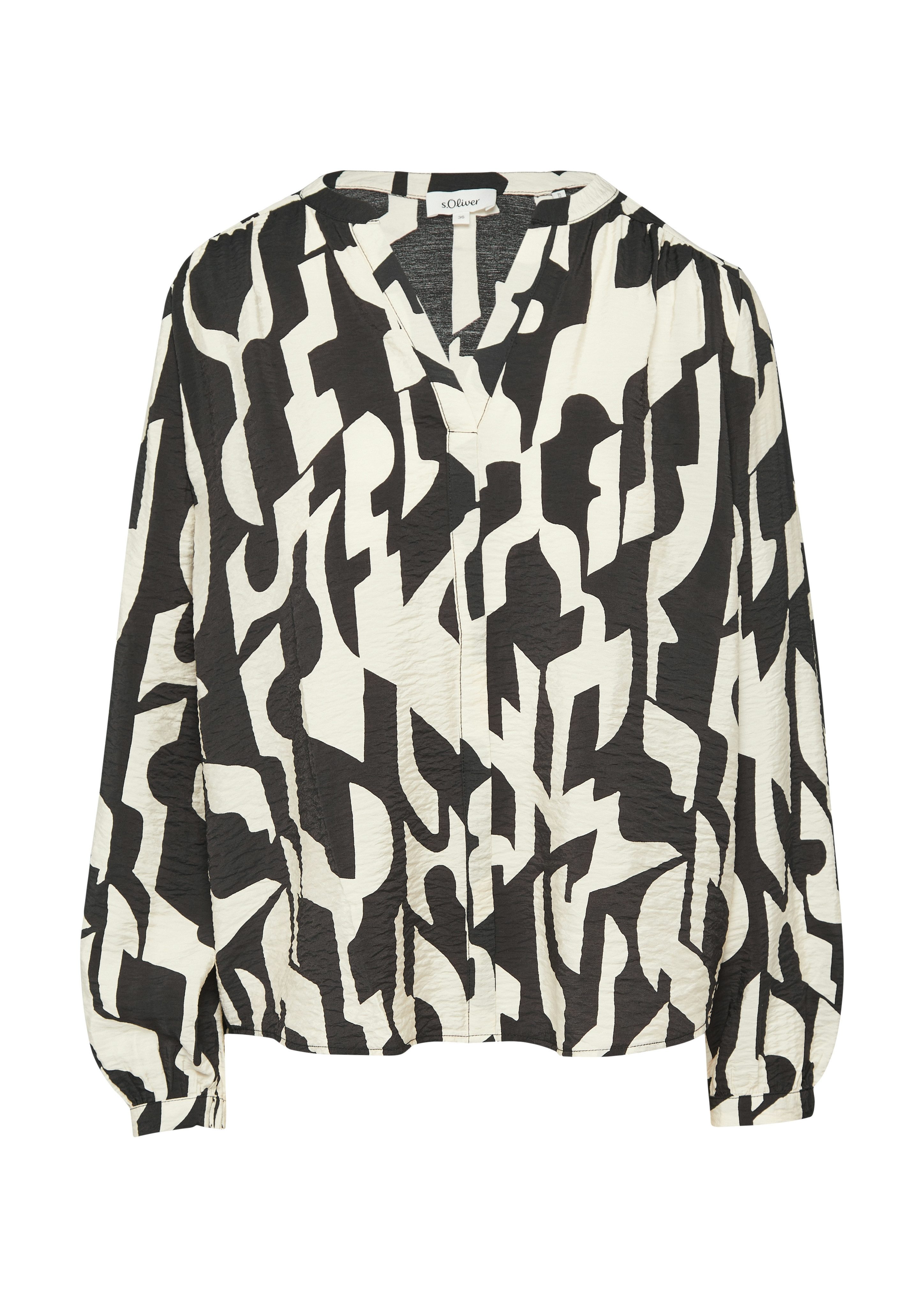 s.Oliver Blouse met lange mouwen met print all-over